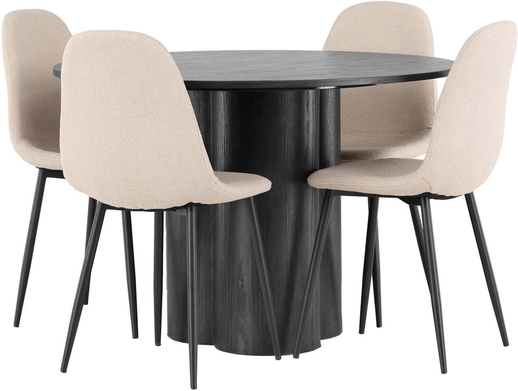 Stilvolles Olivia Esszimmerset für 4, perfekt für moderne Wohnräume.