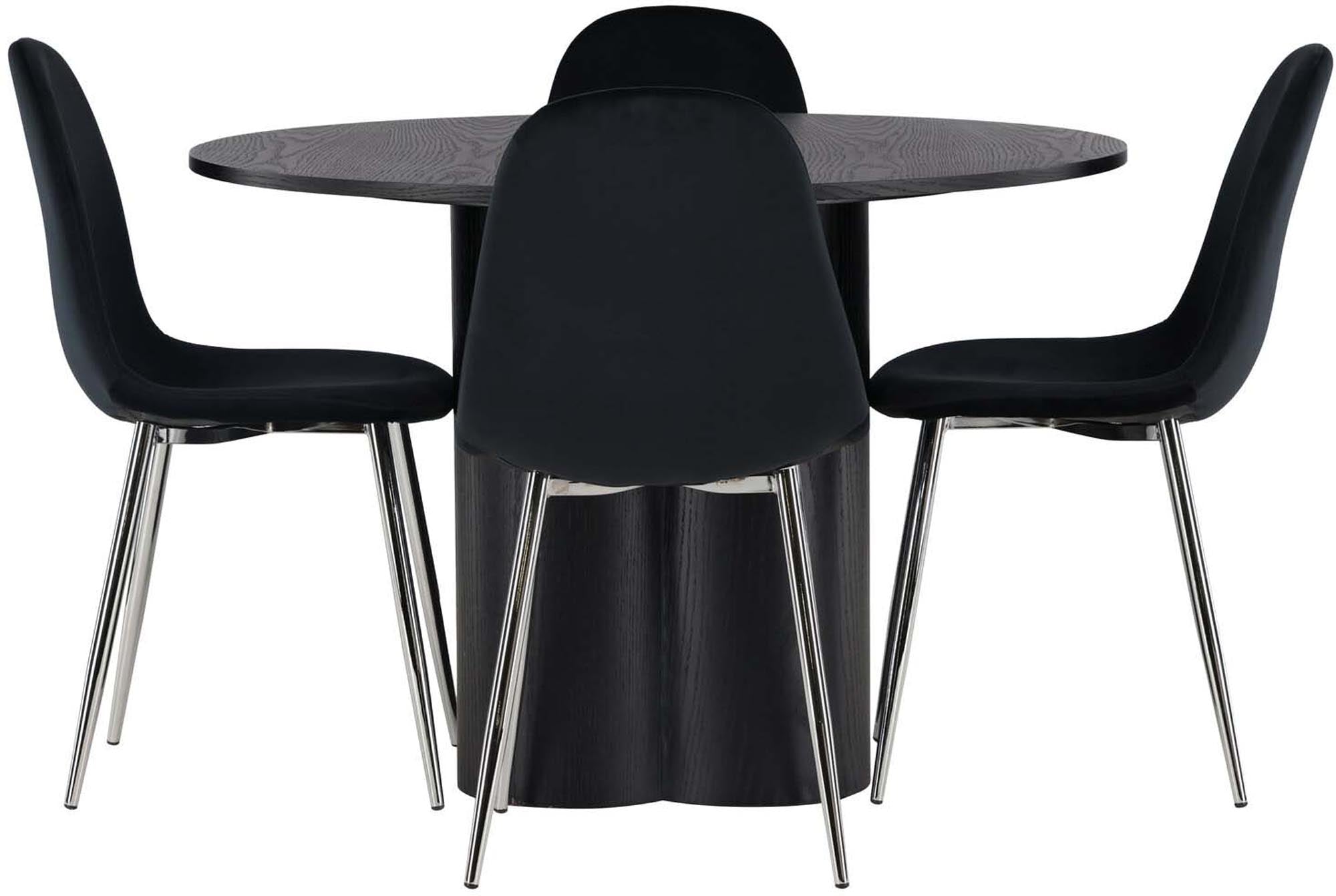 Elegantes Olivia Esszimmerset für 4, ideal für stilvolle Dinnerabende.