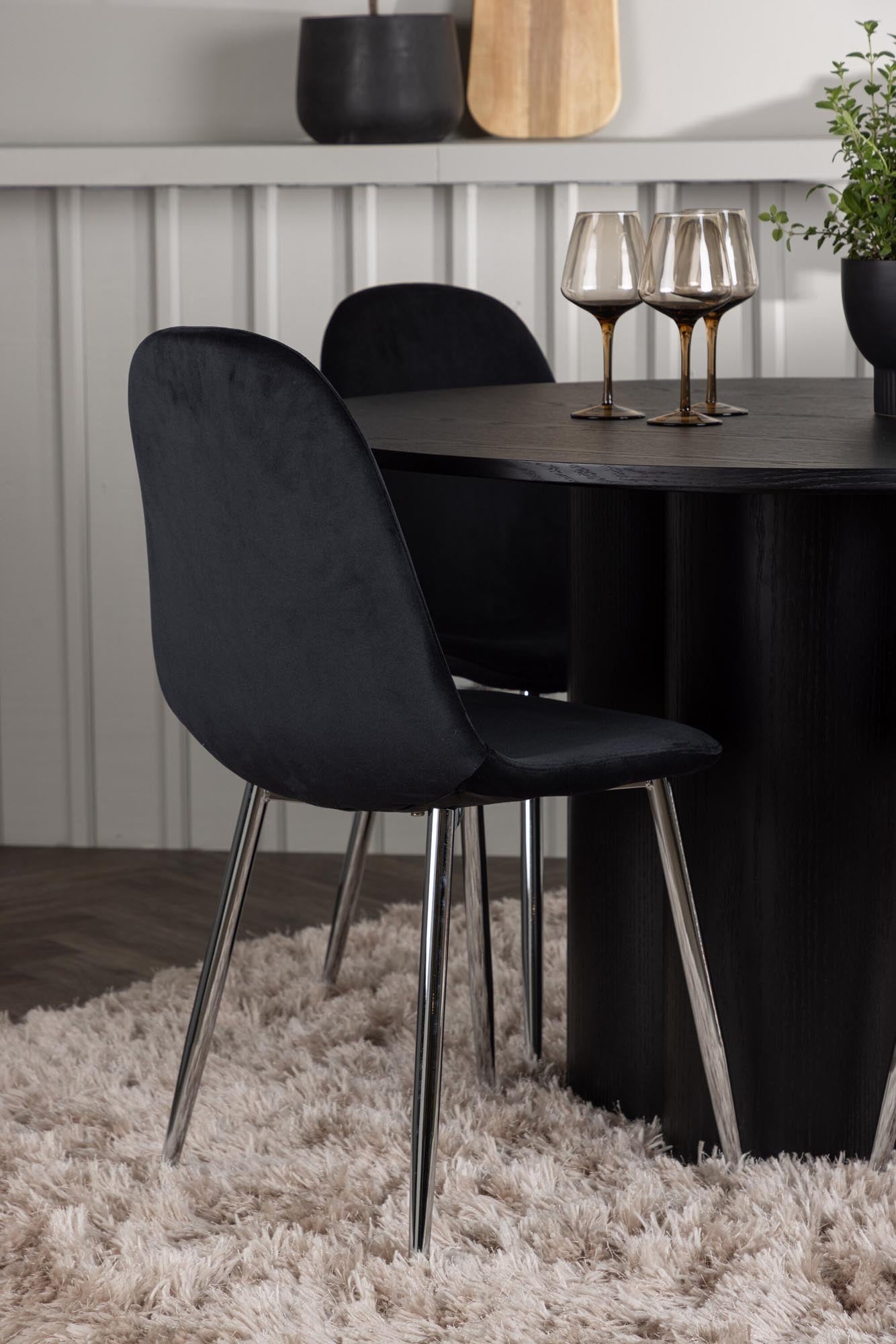 Elegantes Esszimmerset Olivia mit 110 cm Tisch und 4 Stühlen. Ideal für gesellige Abende, langlebig und stilvoll für jedes Zuhause.