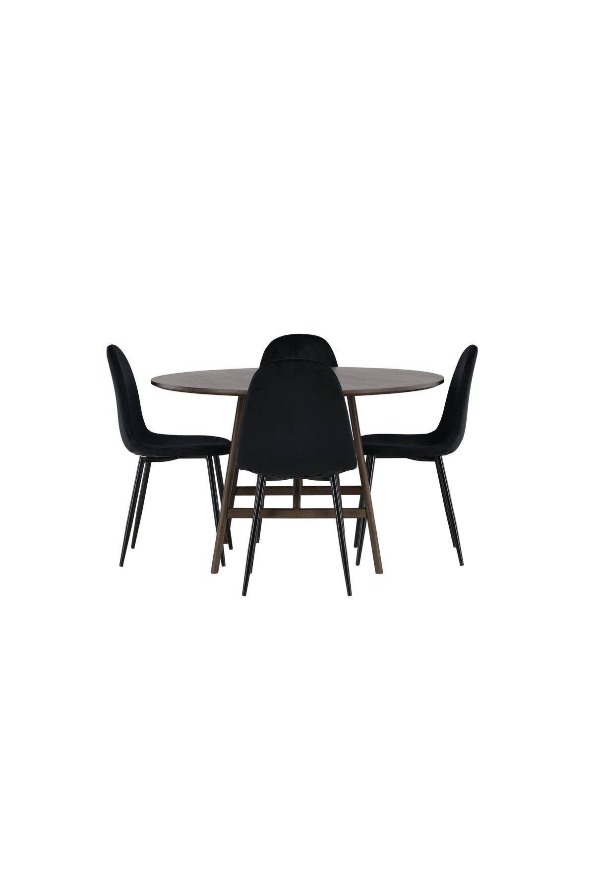 Kaseindon Esszimmerset + Polar ⌀100cm/4St. in Schwarz präsentiert im Onlineshop von KAQTU Design AG. Esszimmerset ist von Venture Home