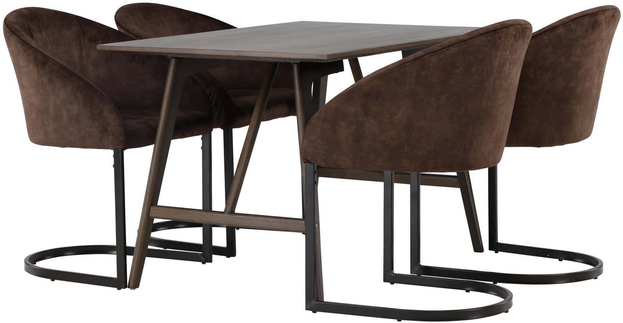 Stilvolles Kaseindon Esszimmerset 120cm für 4 Personen von Venture Home. Modernes Design, hochwertige Materialien und optimaler Komfort.