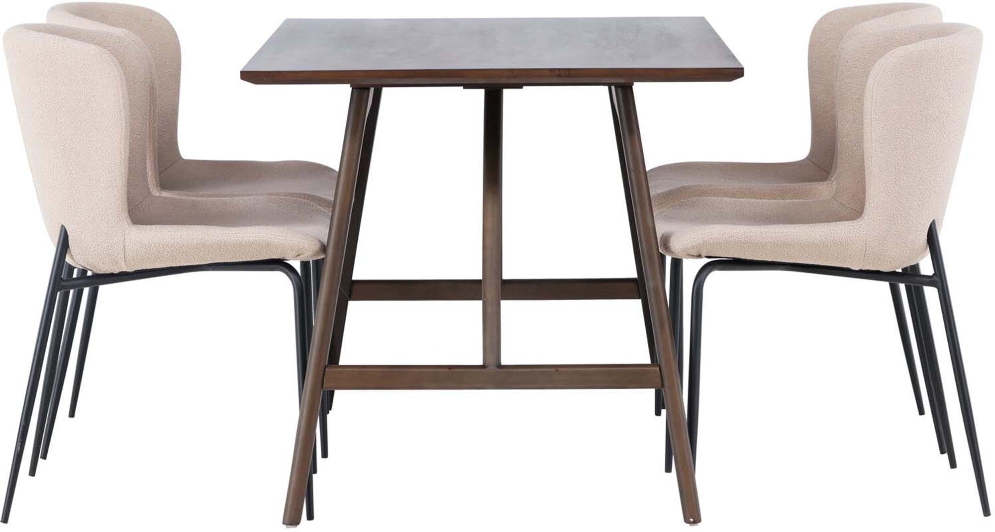 Entdecken Sie das Kaseindon Esszimmerset + Modesto 120cm/4St. von Venture Home – eine harmonische Verbindung aus modernem Design, Komfort und praktischer Funktionalität.