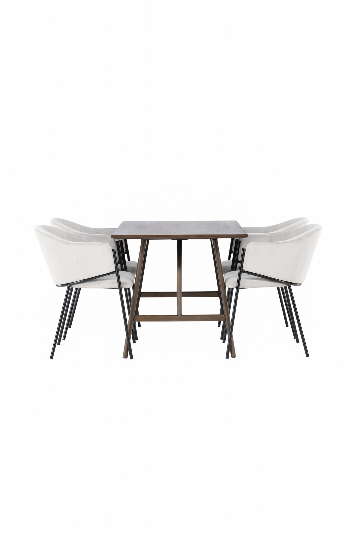 Kaseindon Esszimmerset + Evelina 120cm/4St. in Schwarzgrau präsentiert im Onlineshop von KAQTU Design AG. Esszimmerset ist von Venture Home
