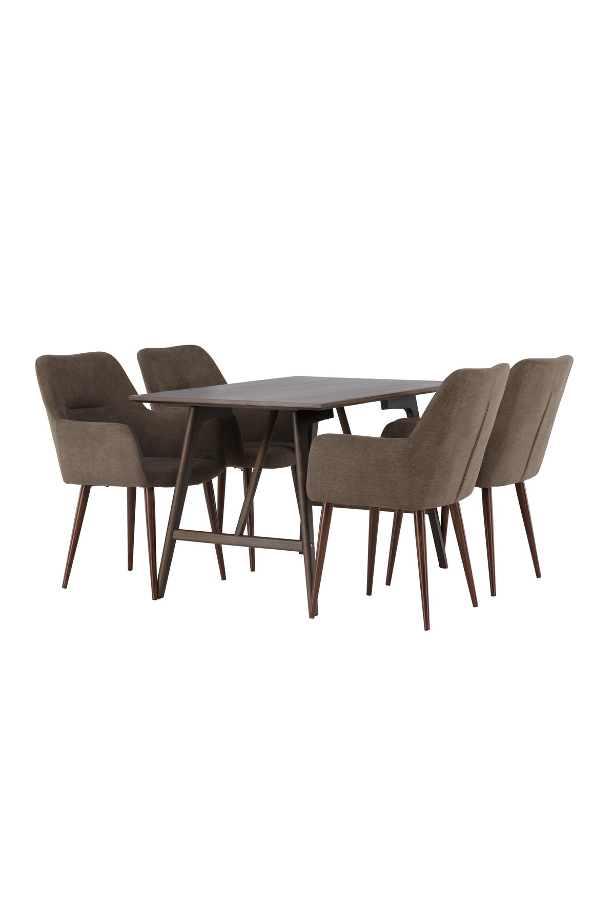 Kaseindon Esszimmerset + Tomorrow 120cm/4St. in Braun präsentiert im Onlineshop von KAQTU Design AG. Esszimmerset ist von Venture Home