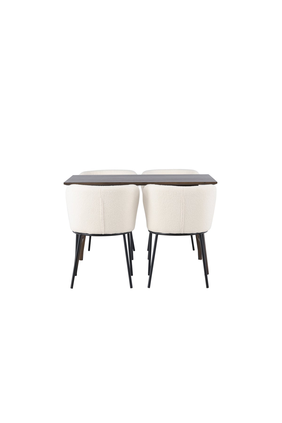 Kaseindon Esszimmerset + Edina 120cm/4St. in Schwarz-Weiss präsentiert im Onlineshop von KAQTU Design AG. Esszimmerset ist von Venture Home