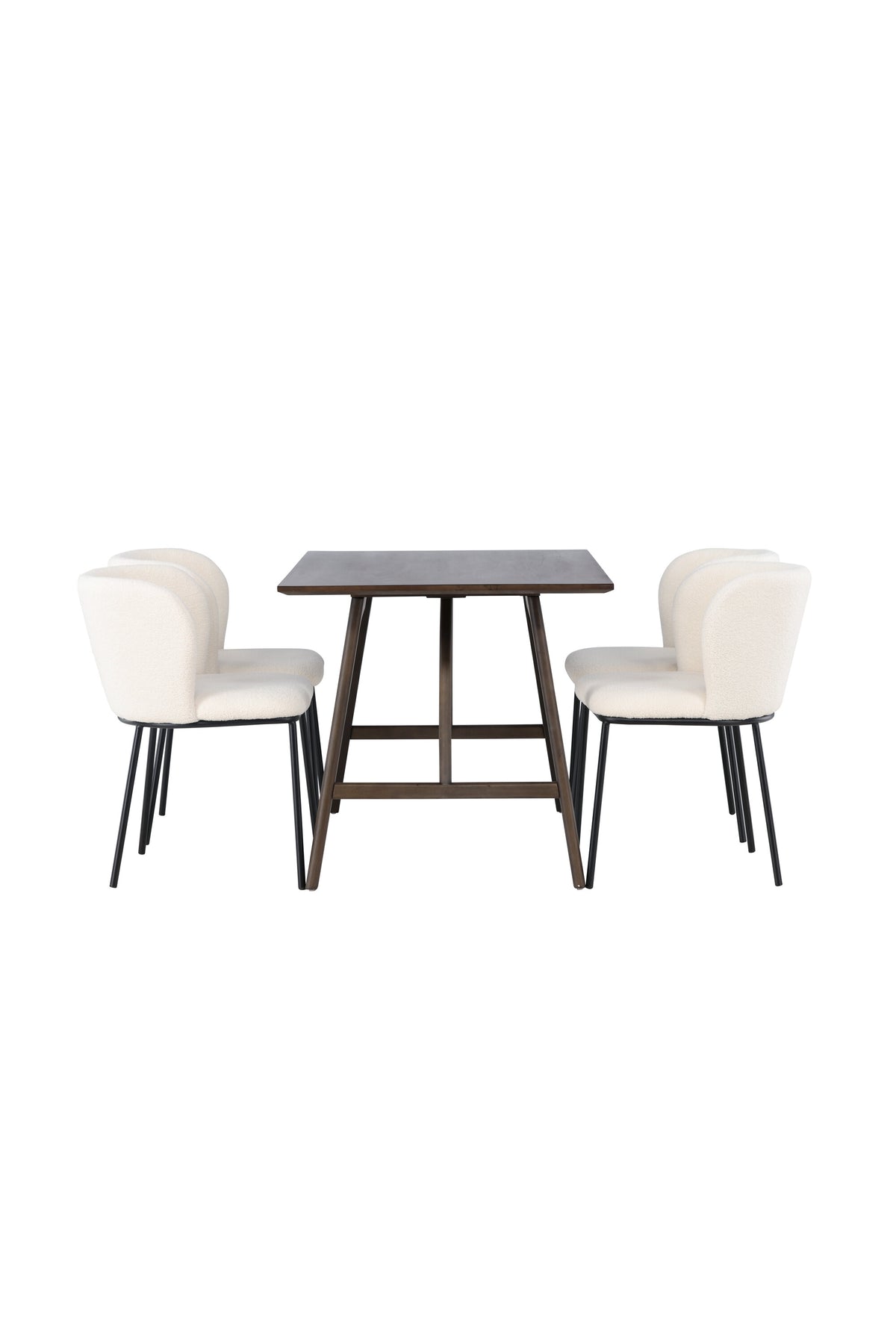 Kaseindon Esszimmerset + Edina 120cm/4St. in Schwarz-Weiss präsentiert im Onlineshop von KAQTU Design AG. Esszimmerset ist von Venture Home
