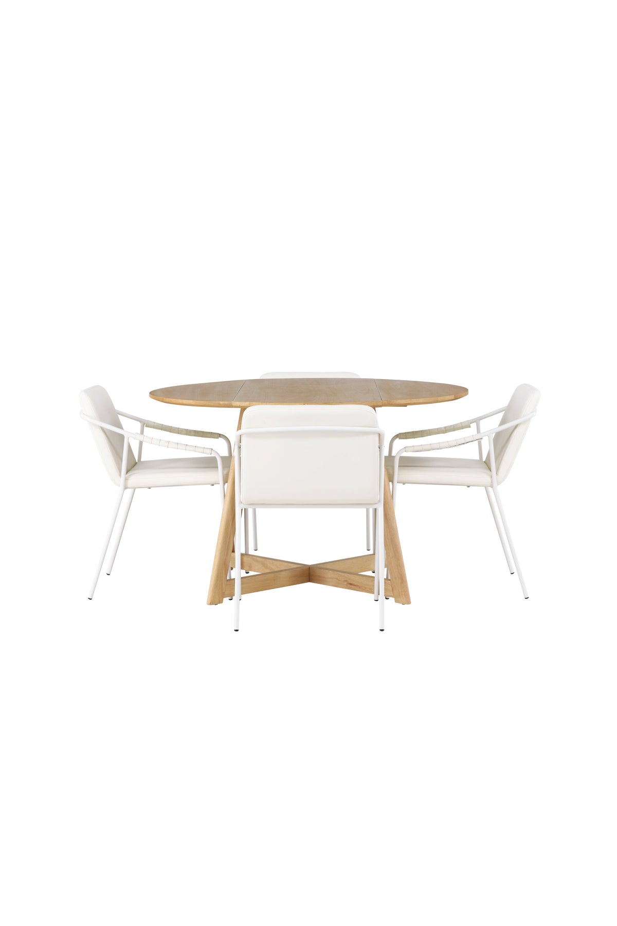 Yadikon Esszimmerset + Tvist ⌀120cm/4St. in Beige präsentiert im Onlineshop von KAQTU Design AG. Esszimmerset ist von Venture Home