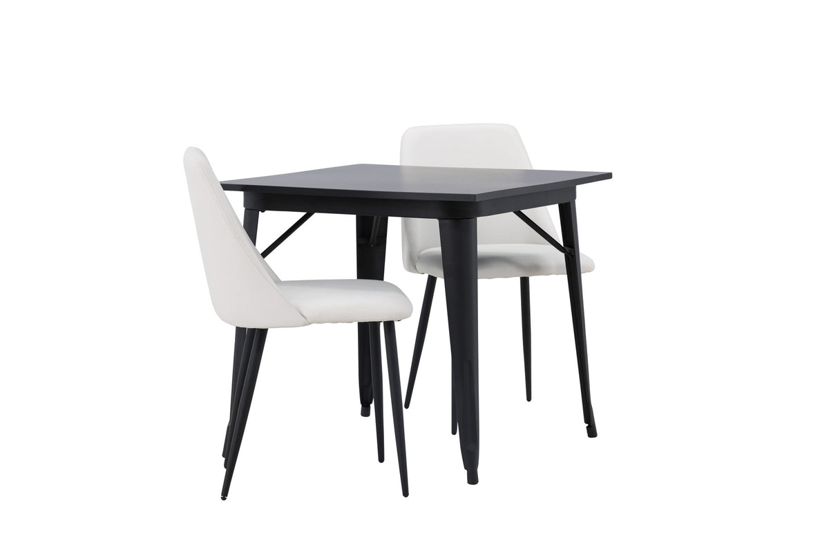 Tempe Esszimmerset + Night 80cm/2St. in Schwarz-Weiss präsentiert im Onlineshop von KAQTU Design AG. Esszimmerset ist von Venture Home