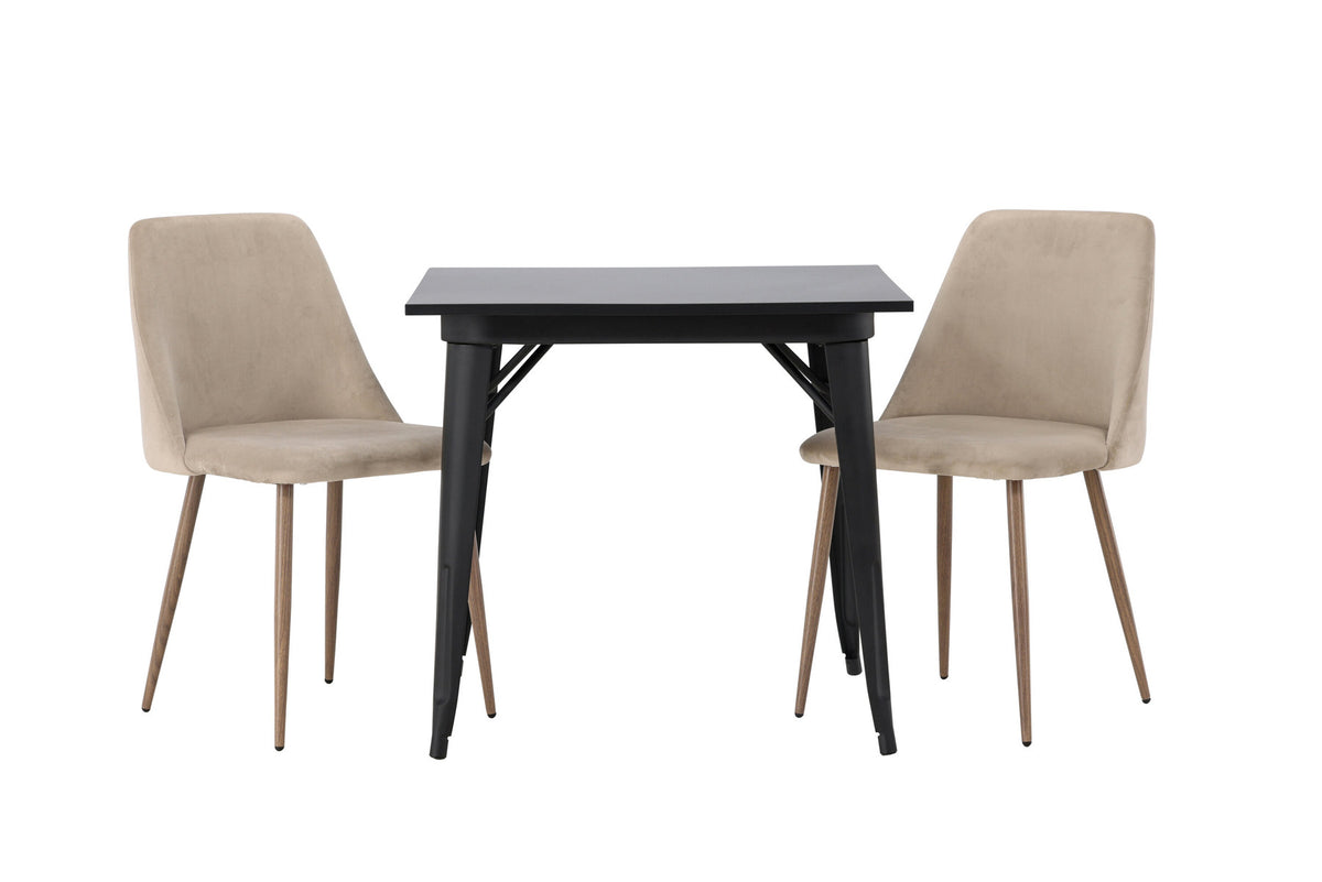 Tempe Esszimmerset + Night 80cm/2St. in Braun, Walnuss präsentiert im Onlineshop von KAQTU Design AG. Esszimmerset ist von Venture Home