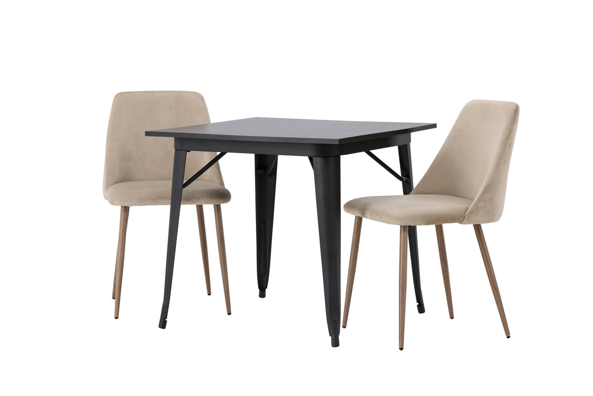 Tempe Esszimmerset + Night 80cm/2St. in Braun, Walnuss präsentiert im Onlineshop von KAQTU Design AG. Esszimmerset ist von Venture Home