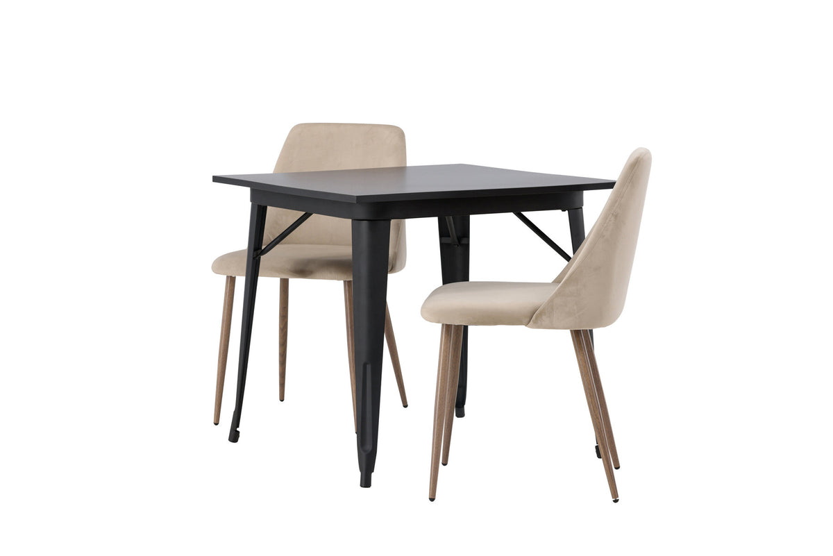 Tempe Esszimmerset + Night 80cm/2St. in Braun, Walnuss präsentiert im Onlineshop von KAQTU Design AG. Esszimmerset ist von Venture Home