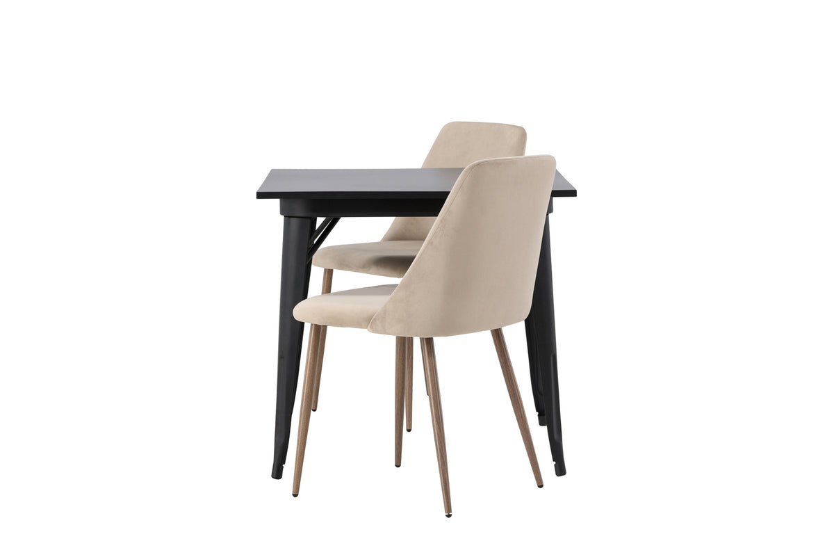 Tempe Esszimmerset + Night 80cm/2St. in Braun, Walnuss präsentiert im Onlineshop von KAQTU Design AG. Esszimmerset ist von Venture Home