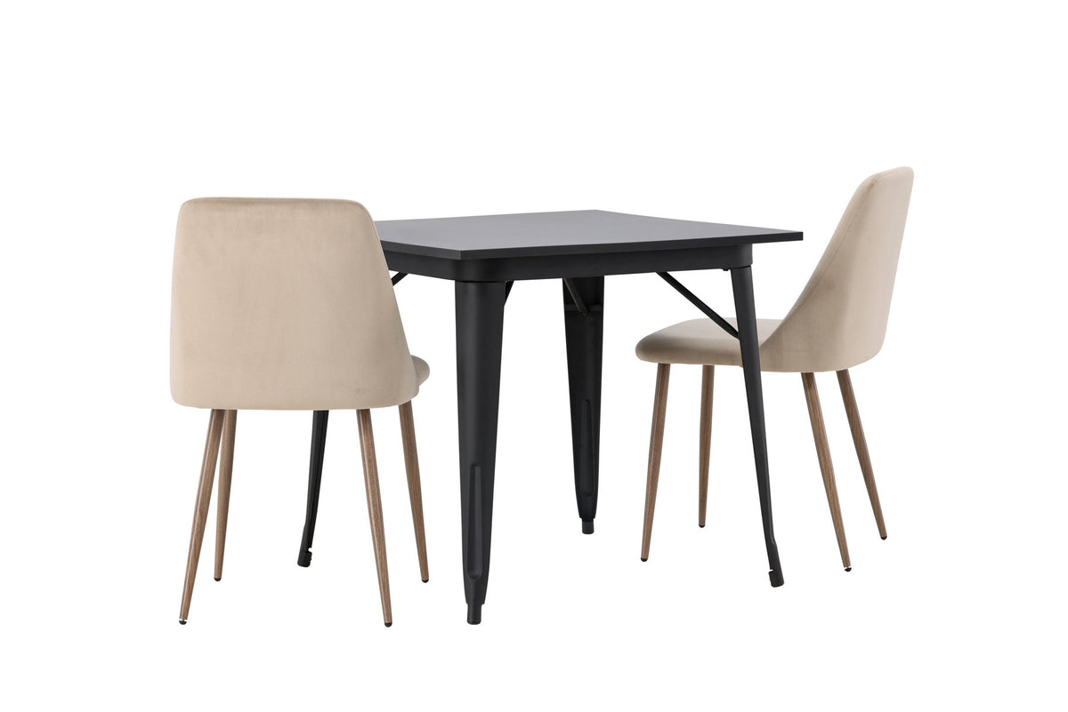 Tempe Esszimmerset + Night 80cm/2St. in Braun, Walnuss präsentiert im Onlineshop von KAQTU Design AG. Esszimmerset ist von Venture Home