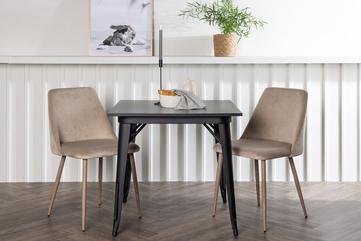 Tempe Esszimmerset + Night 80cm/2St. in Braun, Walnuss präsentiert im Onlineshop von KAQTU Design AG. Esszimmerset ist von Venture Home