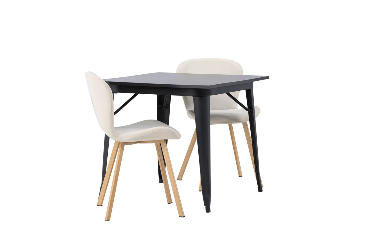 Tempe Esszimmerset + Lilja 80cm/2St. in Beige, Natur präsentiert im Onlineshop von KAQTU Design AG. Esszimmerset ist von Venture Home