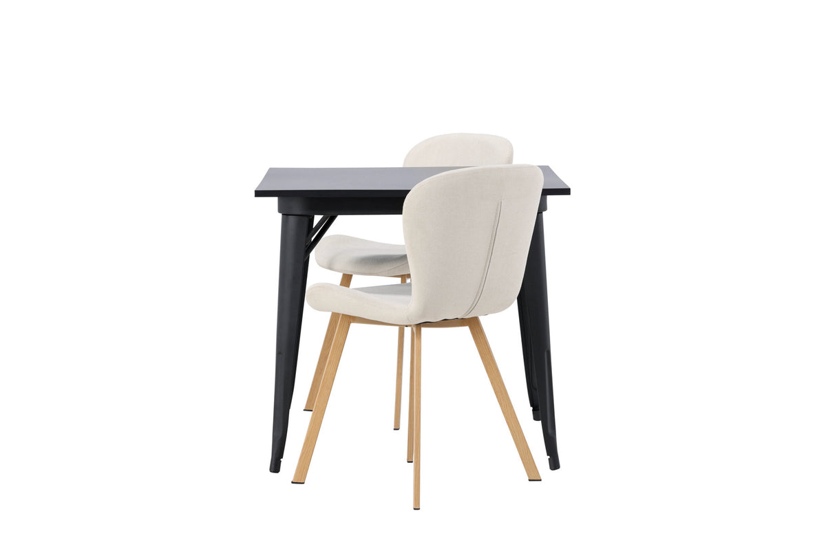 Tempe Esszimmerset + Lilja 80cm/2St. in Beige, Natur präsentiert im Onlineshop von KAQTU Design AG. Esszimmerset ist von Venture Home