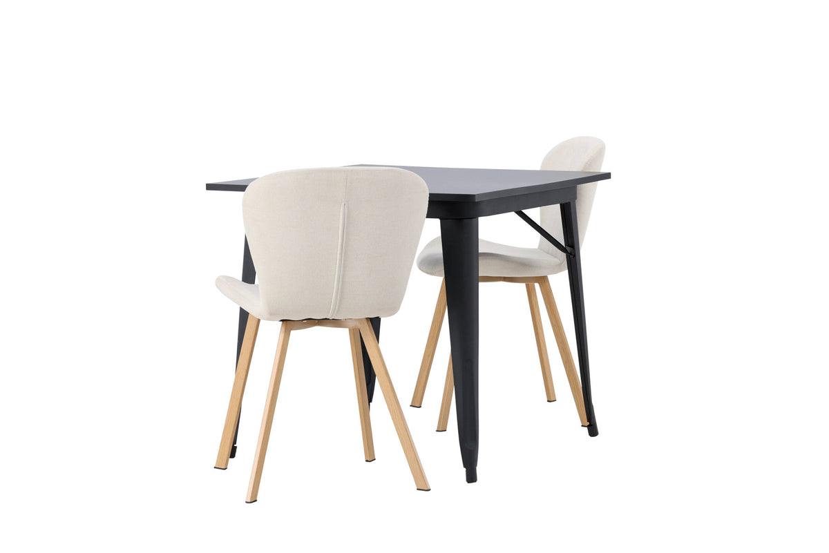 Tempe Esszimmerset + Lilja 80cm/2St. in Beige, Natur präsentiert im Onlineshop von KAQTU Design AG. Esszimmerset ist von Venture Home