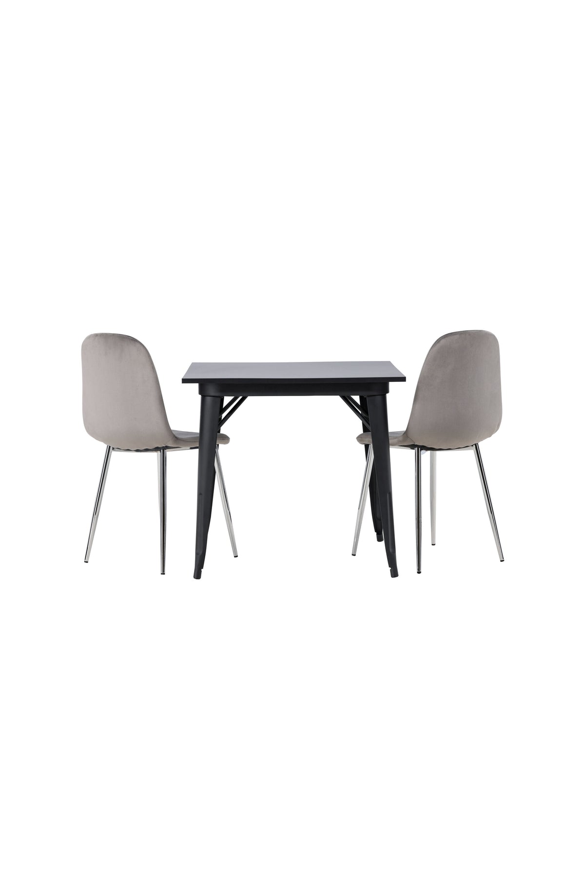 Tempe Esszimmerset + Eva 80cm/2St. in Hellgrau, Silber präsentiert im Onlineshop von KAQTU Design AG. Esszimmerset ist von Venture Home