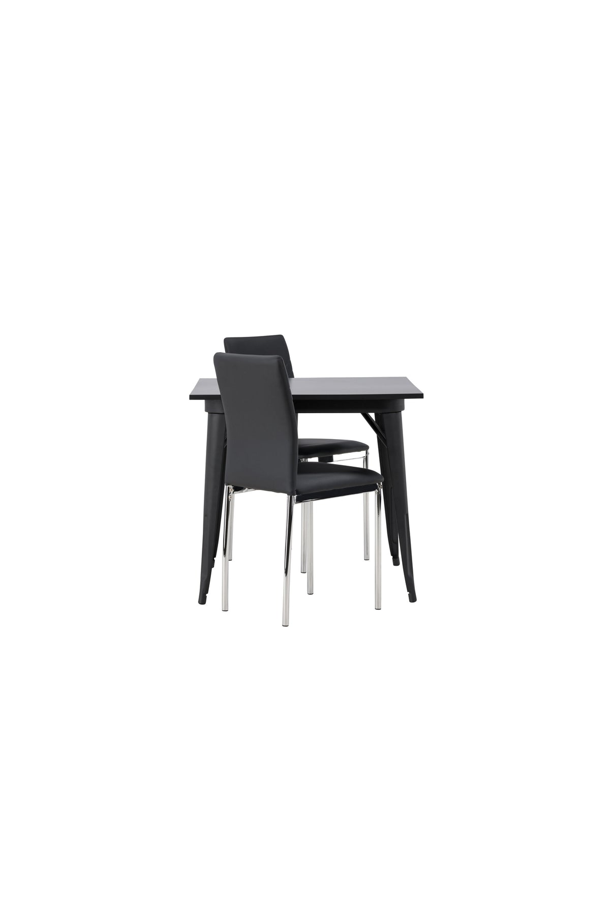 Tempe Esszimmerset + Lily 80cm in Schwarzes Silber präsentiert im Onlineshop von KAQTU Design AG. Esszimmerset ist von Venture Home
