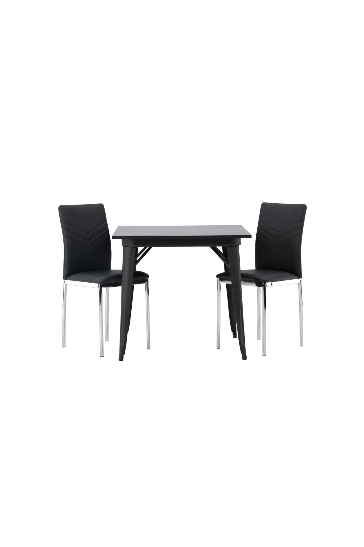 Tempe Esszimmerset + Lily 80cm in Schwarzes Silber präsentiert im Onlineshop von KAQTU Design AG. Esszimmerset ist von Venture Home