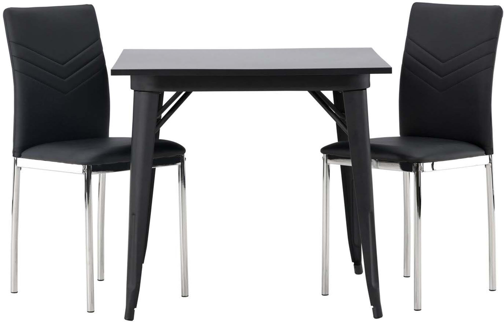 Stilvolles Tempe Esszimmerset mit kompaktem Lily Tisch 80cm.