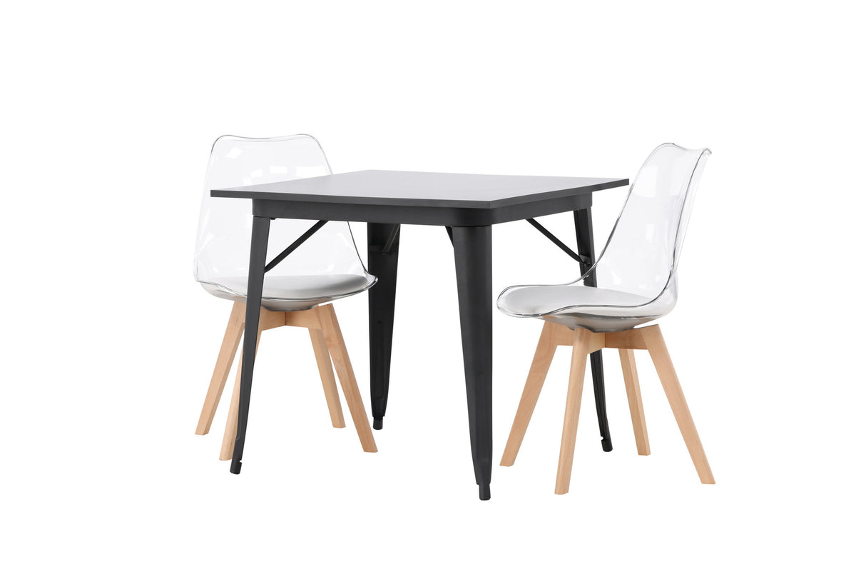 Tempe Esszimmerset + Edvin 80cm/2St. in Natur,Transparent,Weiss präsentiert im Onlineshop von KAQTU Design AG. Esszimmerset ist von Venture Home