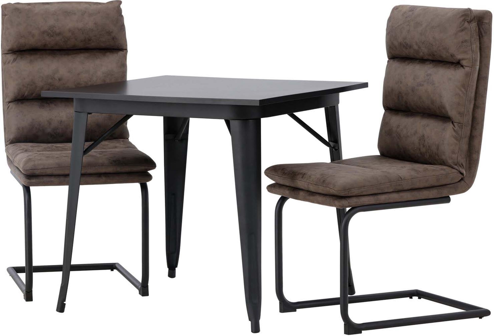 Elegantes Esszimmerset Tempe mit 2 Zizo Stühlen, ideal für stilvolle und komfortable Essensmomente in Ihrem Zuhause.