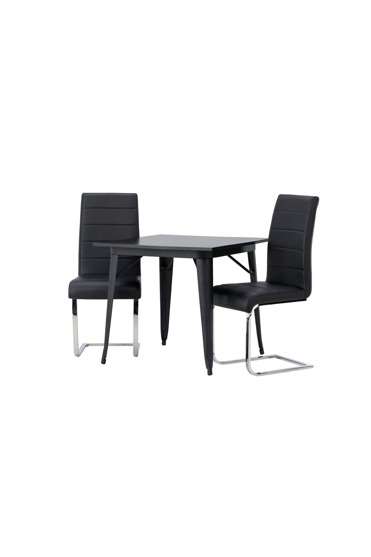 Tempe Esszimmerset + Tempo 80cm/2St. in Schwarzgrau präsentiert im Onlineshop von KAQTU Design AG. Esszimmerset ist von Venture Home