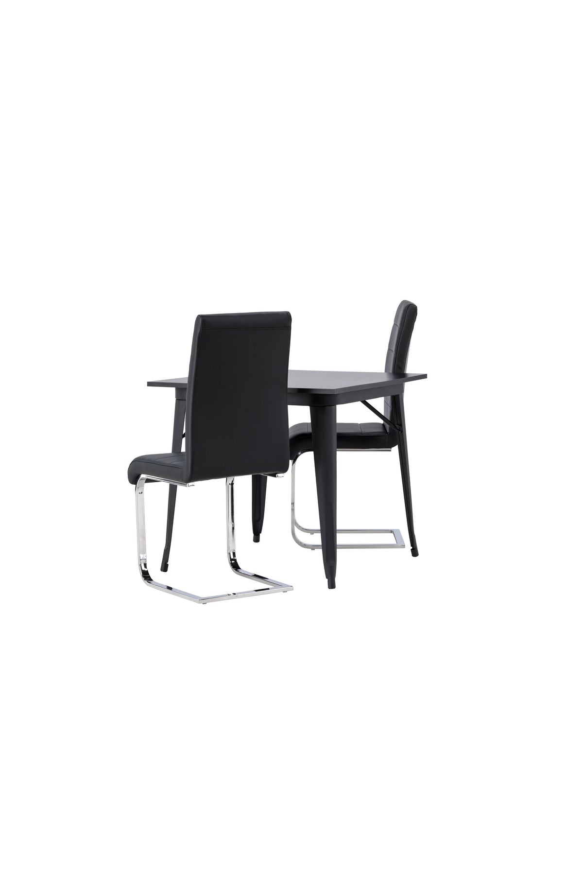 Tempe Esszimmerset + Tempo 80cm/2St. in Schwarzgrau präsentiert im Onlineshop von KAQTU Design AG. Esszimmerset ist von Venture Home
