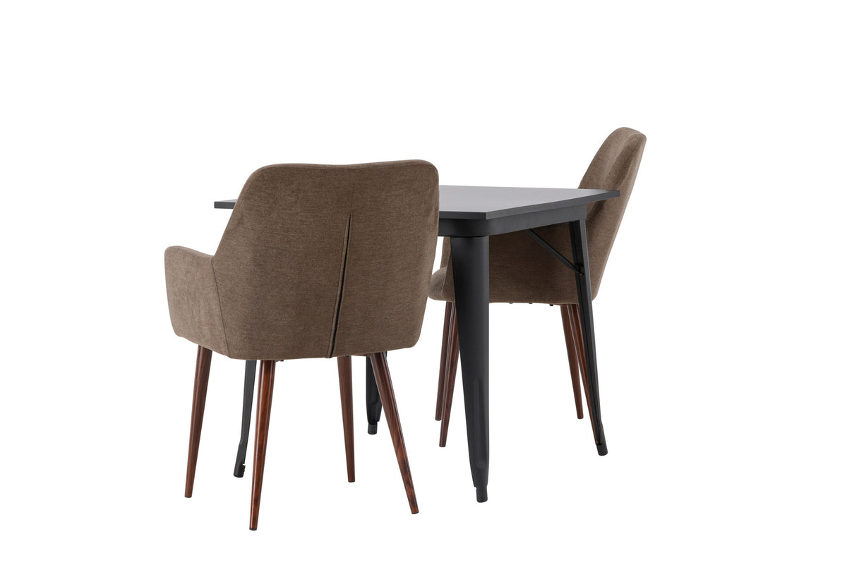 Tempe Esszimmerset + Tomorrow 80cm/2St. in Braun präsentiert im Onlineshop von KAQTU Design AG. Esszimmerset ist von Venture Home