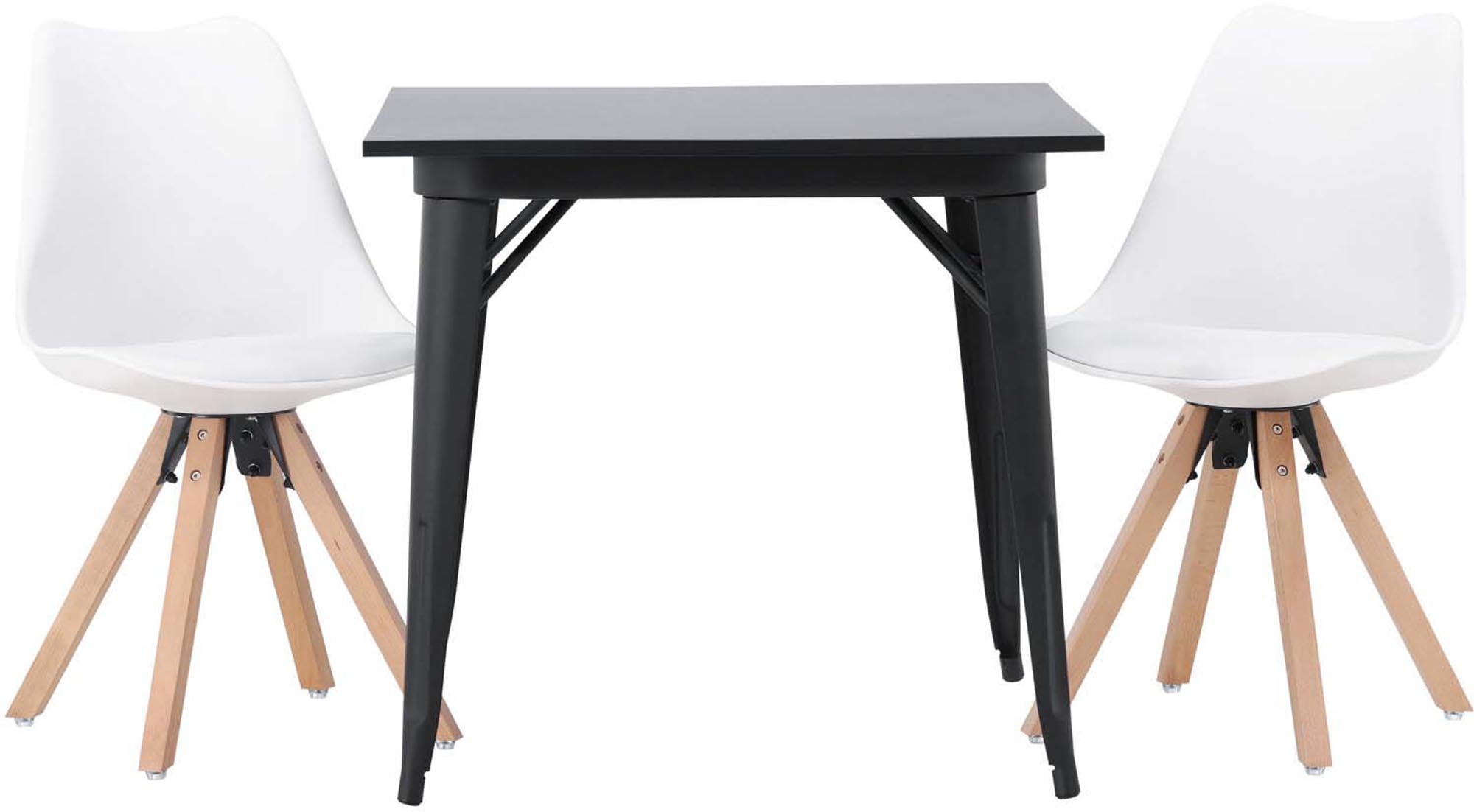 Stilvolles Tempe Esszimmerset mit kompakten Zeno Stühlen von Venture Home.