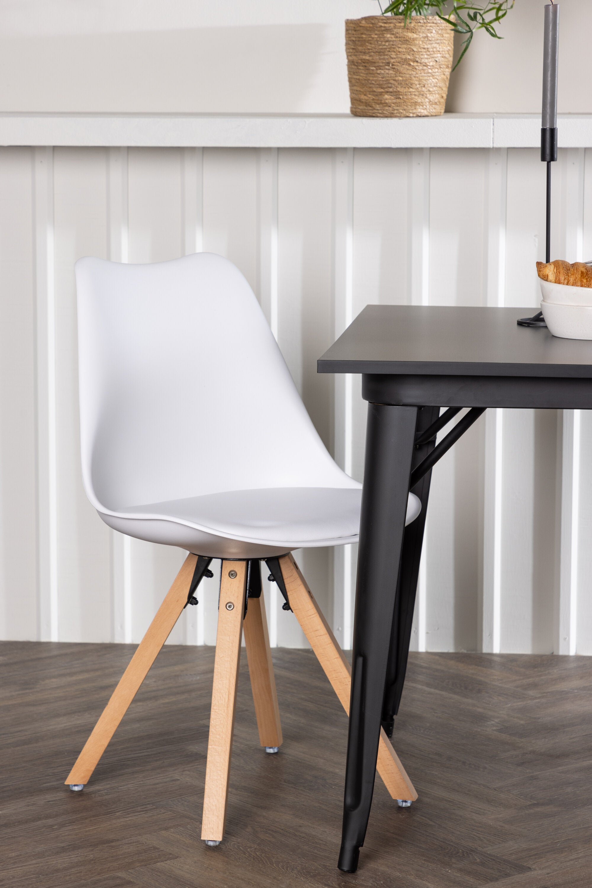 Tempe Esszimmerset + Zeno 80cm/2St. in Natur, Weiss präsentiert im Onlineshop von KAQTU Design AG. Esszimmerset ist von Venture Home