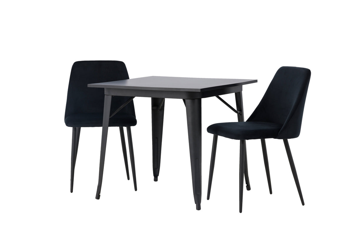 Tempe Esszimmerset + Night 80cm/2St. in Schwarz präsentiert im Onlineshop von KAQTU Design AG. Esszimmerset ist von Venture Home