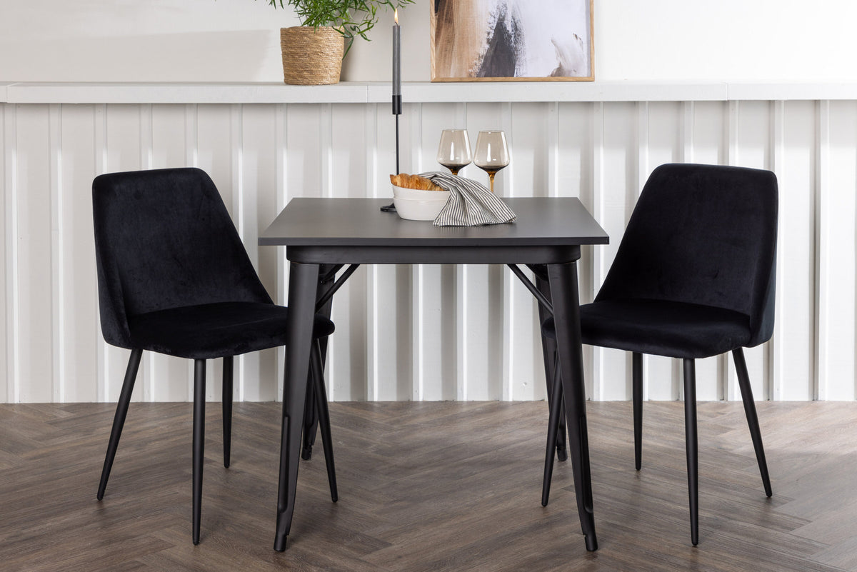 Tempe Esszimmerset + Night 80cm/2St. in Schwarz präsentiert im Onlineshop von KAQTU Design AG. Esszimmerset ist von Venture Home