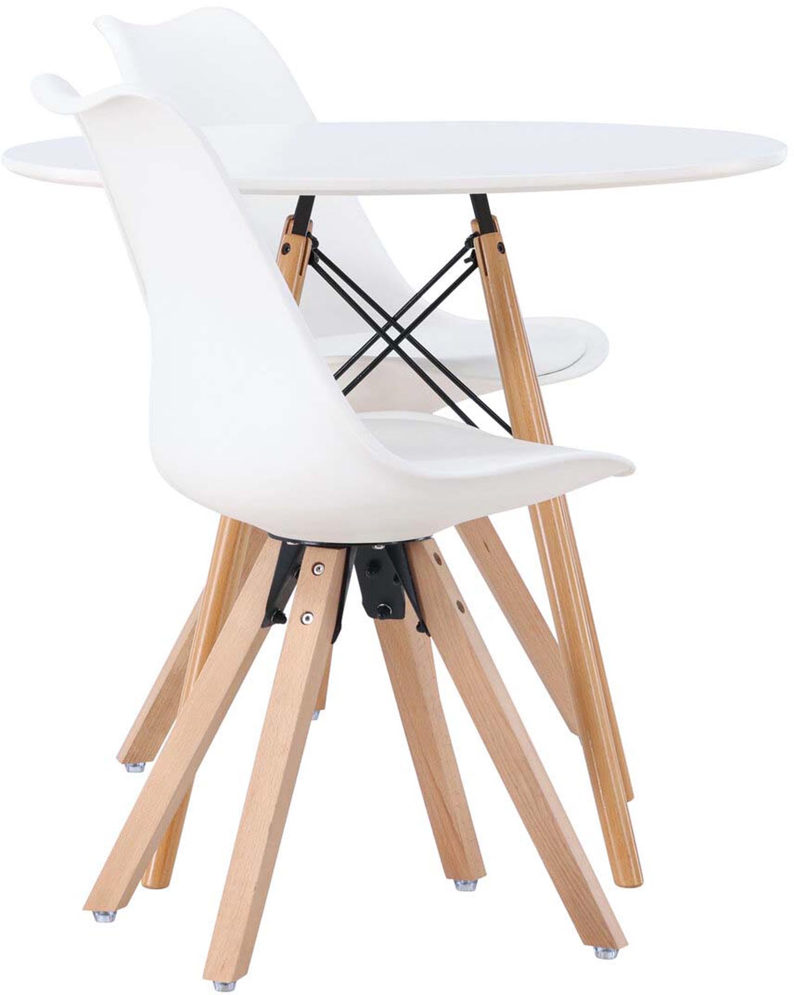 Entdecken Sie das Danburi Esszimmerset + Zeno ⌀60cm/2St. von Venture Home – stilvoll, funktional und ideal für kleine Räume. Hochwertige Materialien und Komfort.