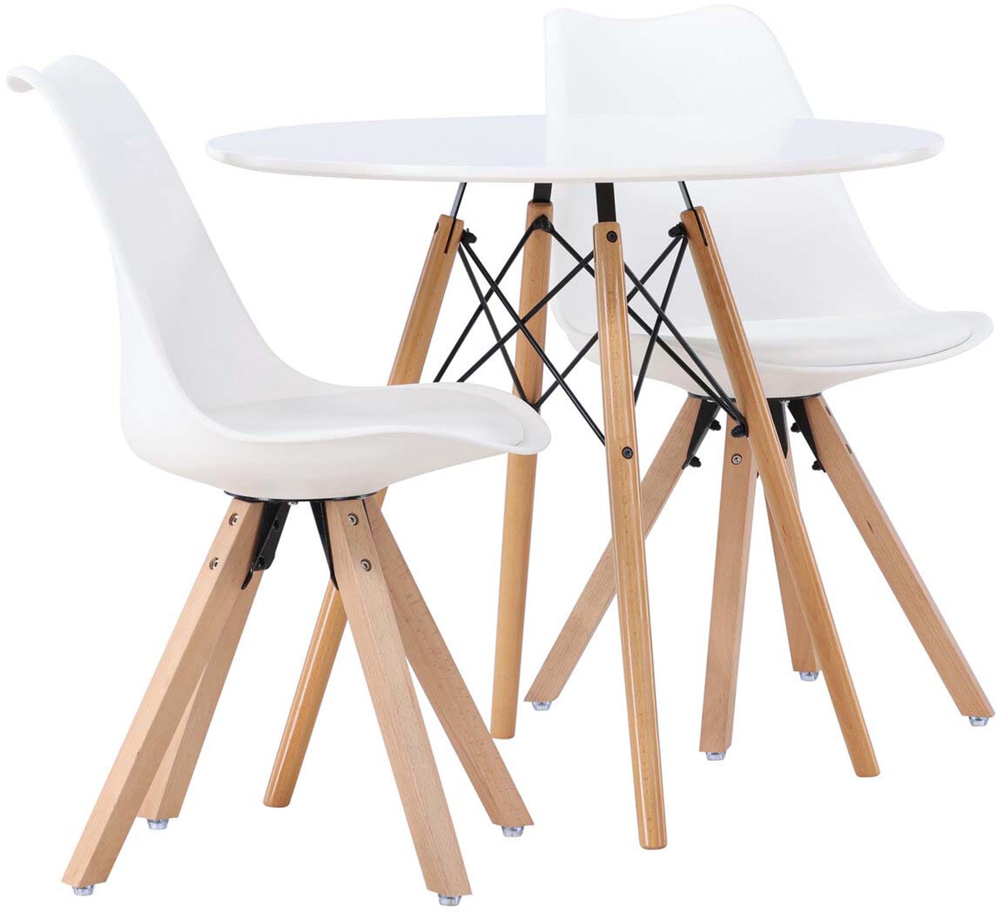 Elegantes Danburi Esszimmerset mit Zeno Stühlen, perfekt für jeden Raum. Hochwertige Verarbeitung und optimaler Sitzkomfort für gesellige Stunden.