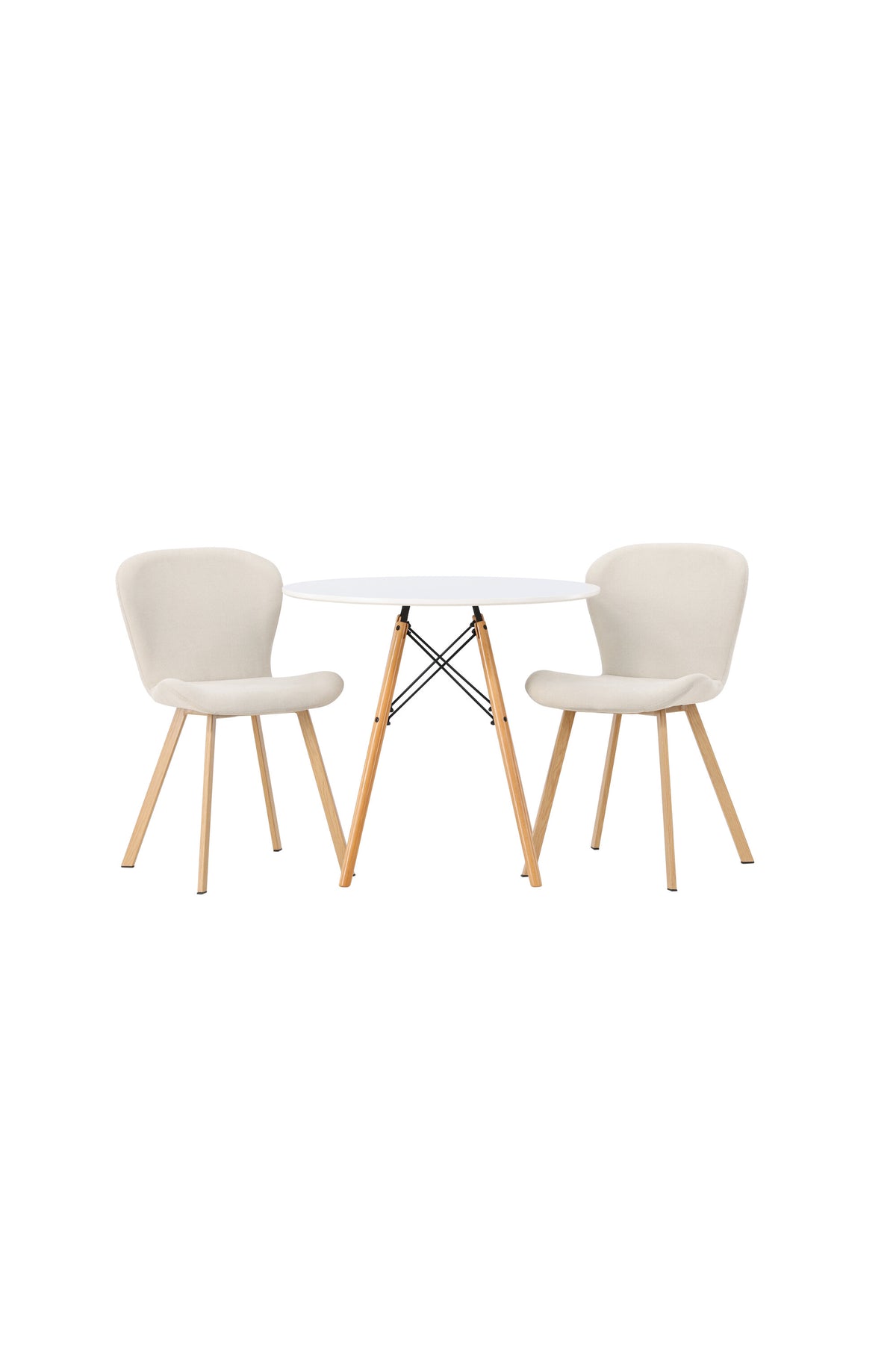 Danburi Esszimmerset + Lilja ⌀60cm/2St. in Beige, Natur präsentiert im Onlineshop von KAQTU Design AG. Esszimmerset ist von Venture Home