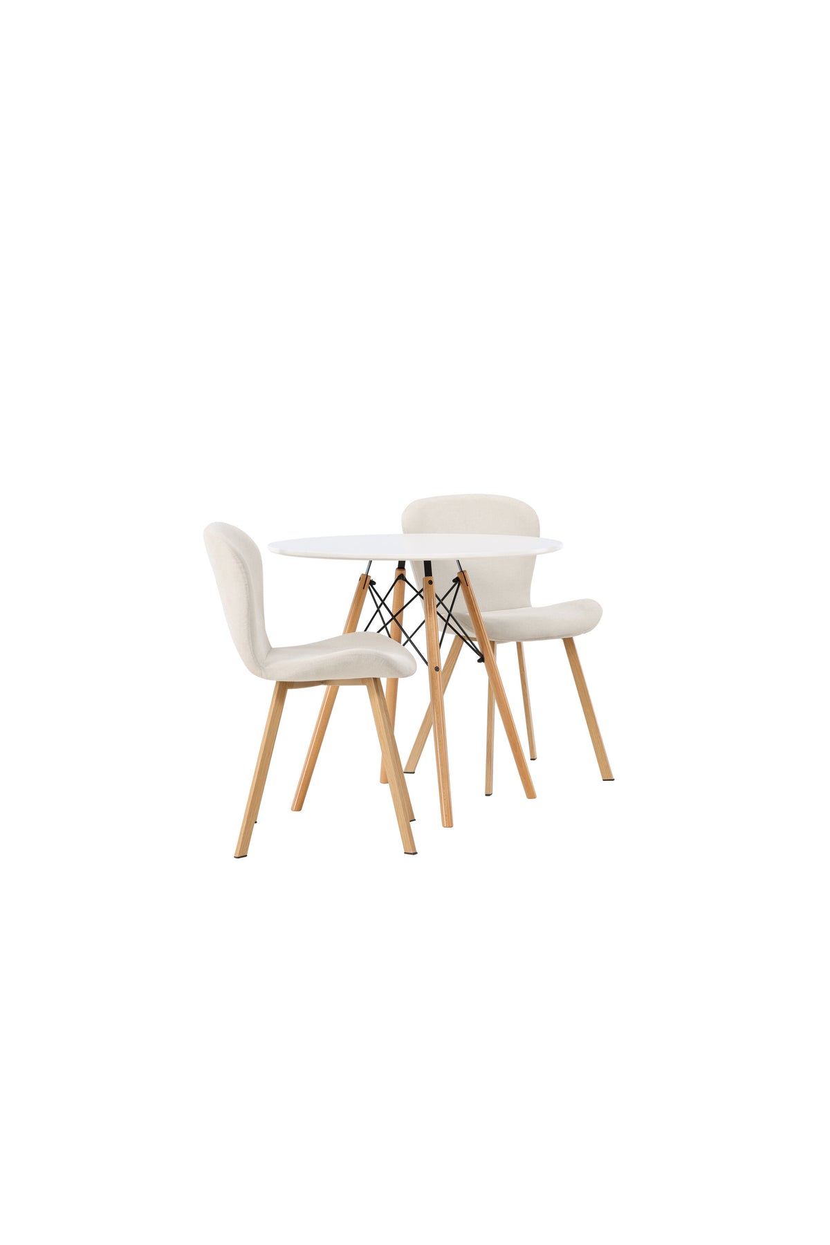 Danburi Esszimmerset + Lilja ⌀60cm/2St. in Beige, Natur präsentiert im Onlineshop von KAQTU Design AG. Esszimmerset ist von Venture Home