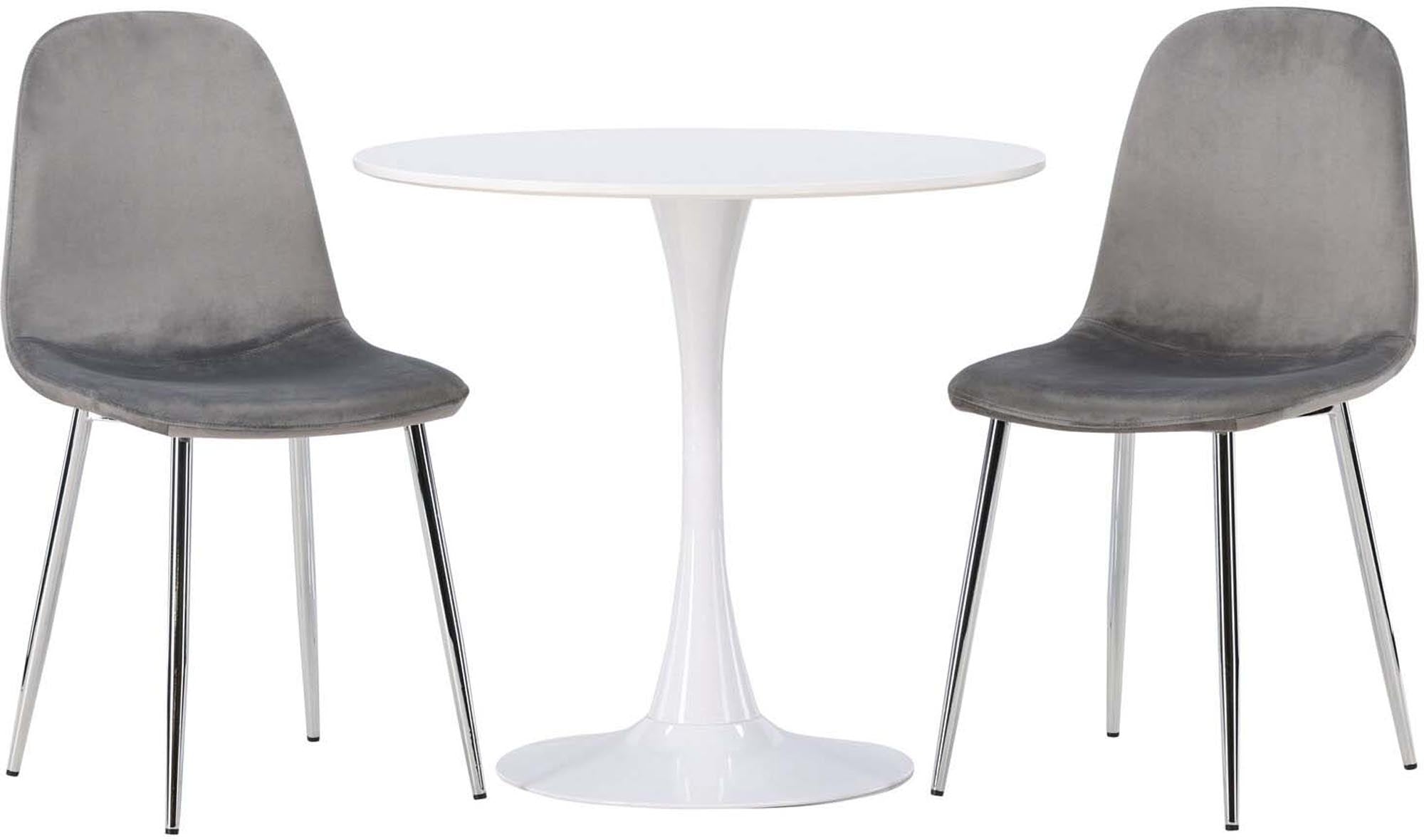 Stilvolles Hamden Esszimmerset mit Eva Stühlen, ideal für gemütliche Essbereiche. Hochwertige Materialien und modernes Design vereinen Komfort und Eleganz.