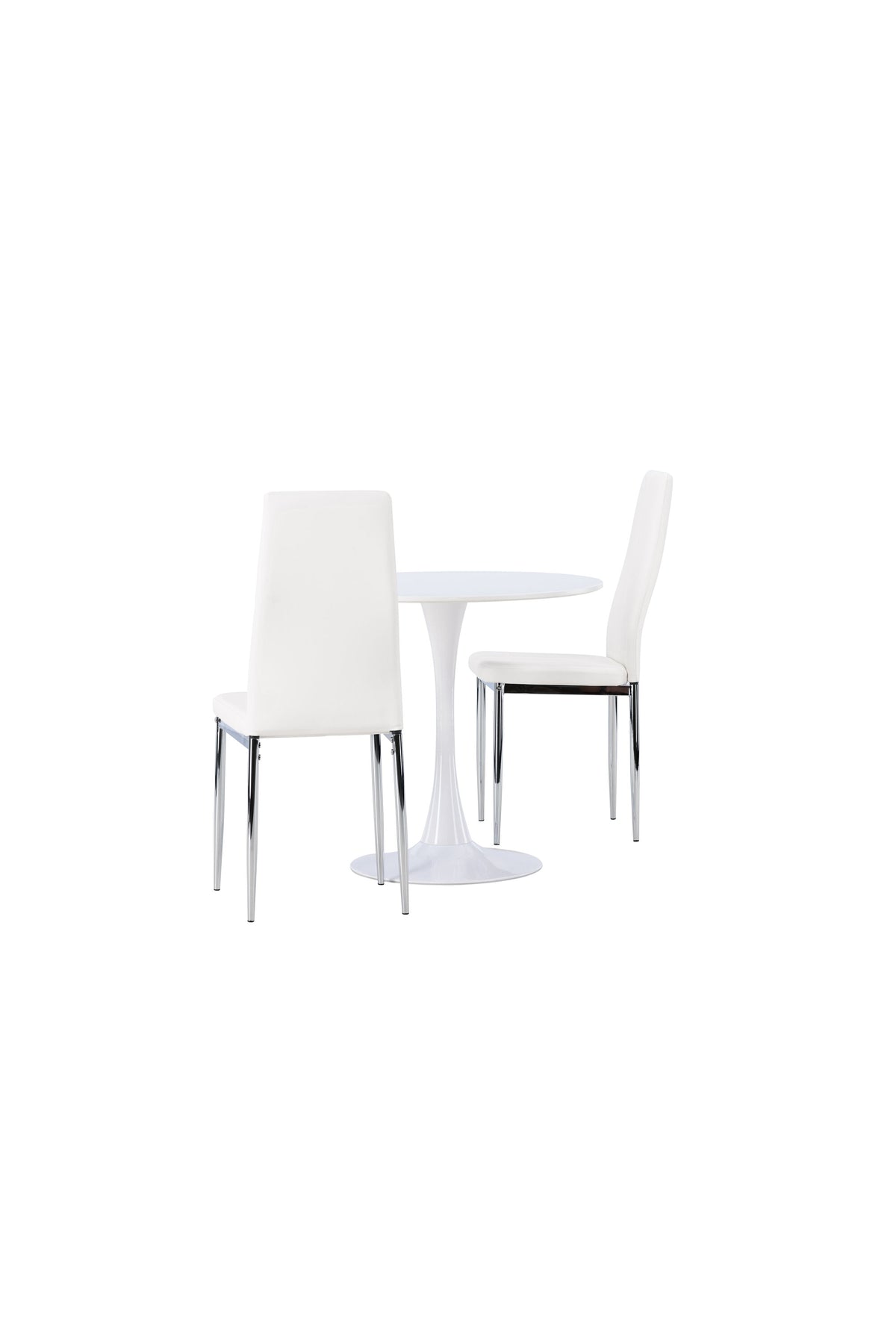Hamden Esszimmerset + Pastill ⌀80cm/2St. in Silber Weiss präsentiert im Onlineshop von KAQTU Design AG. Esszimmerset ist von Venture Home
