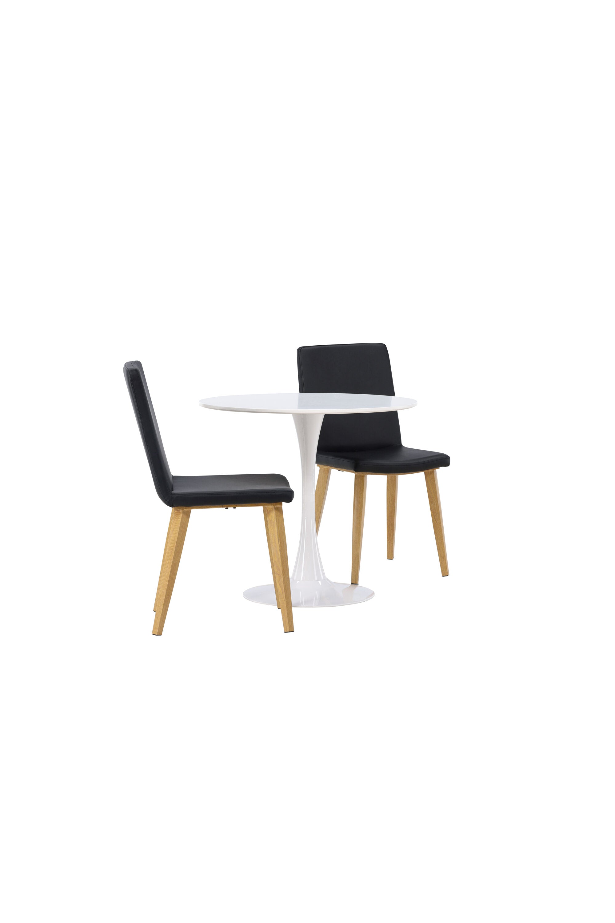 Hamden Esszimmerset + Today ⌀80cm/2St. in Schwarz, Natur präsentiert im Onlineshop von KAQTU Design AG. Esszimmerset ist von Venture Home