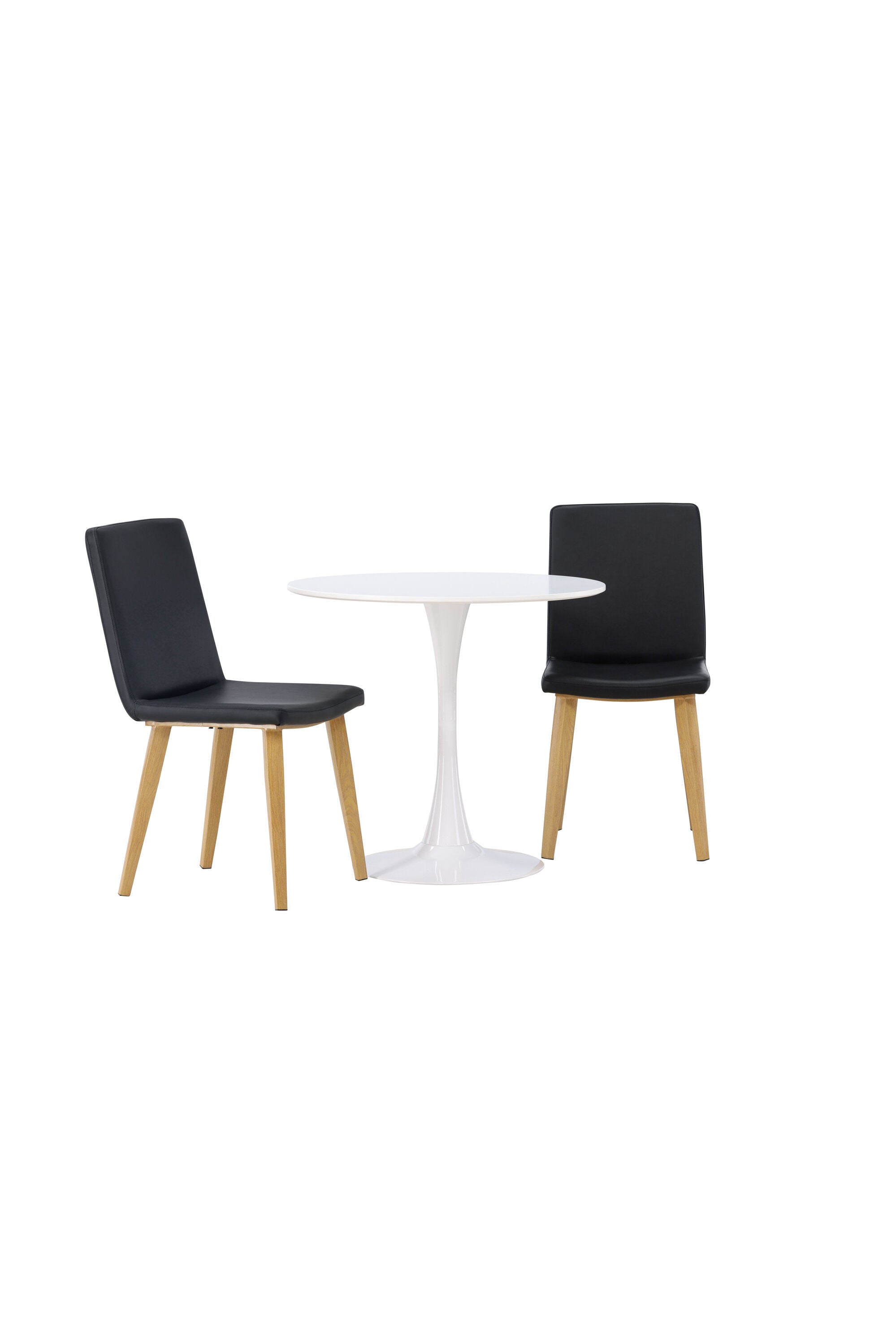 Hamden Esszimmerset + Today ⌀80cm/2St. in Schwarz, Natur präsentiert im Onlineshop von KAQTU Design AG. Esszimmerset ist von Venture Home