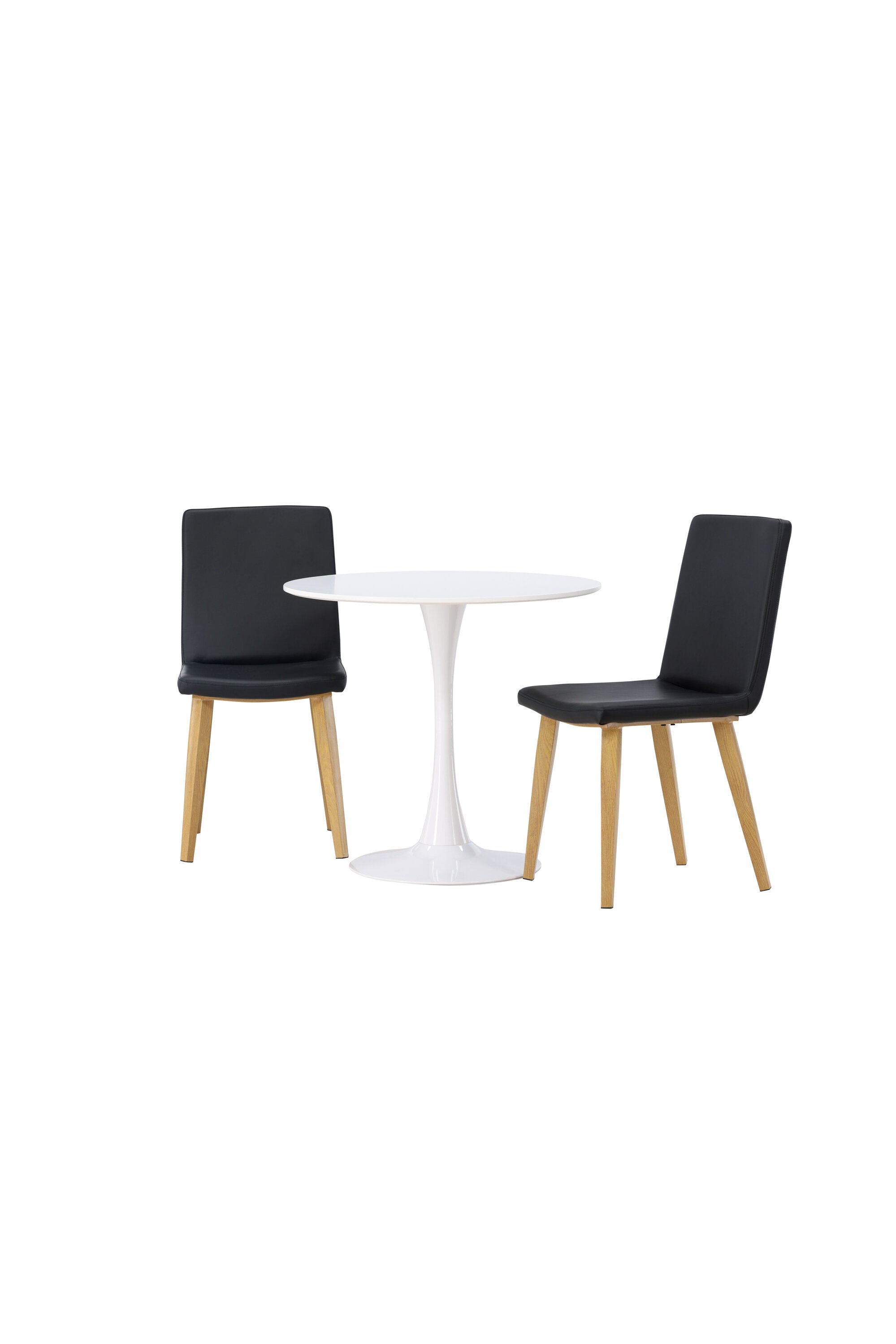 Hamden Esszimmerset + Today ⌀80cm/2St. in Schwarz, Natur präsentiert im Onlineshop von KAQTU Design AG. Esszimmerset ist von Venture Home