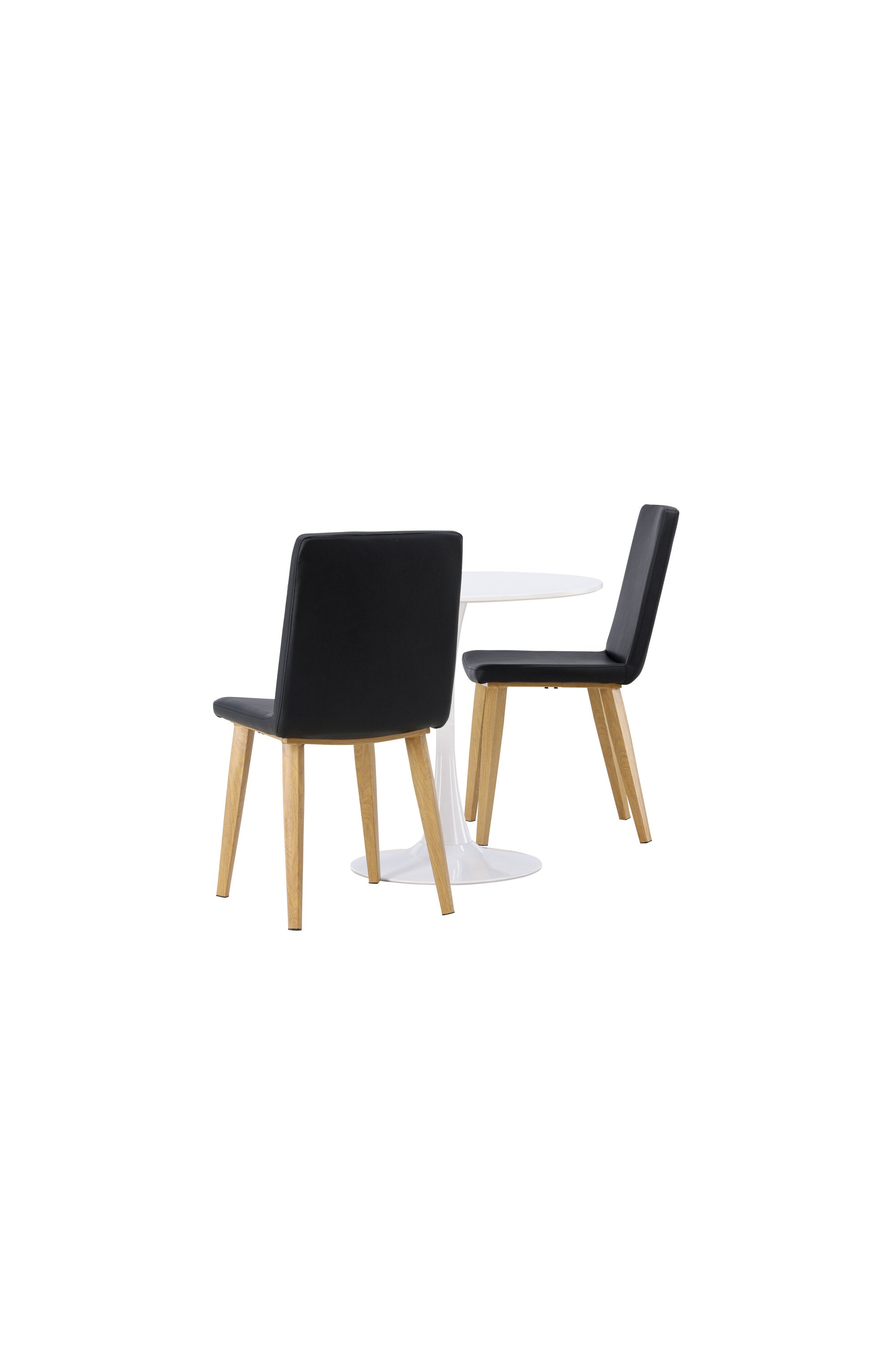 Hamden Esszimmerset + Today ⌀80cm/2St. in Schwarz, Natur präsentiert im Onlineshop von KAQTU Design AG. Esszimmerset ist von Venture Home
