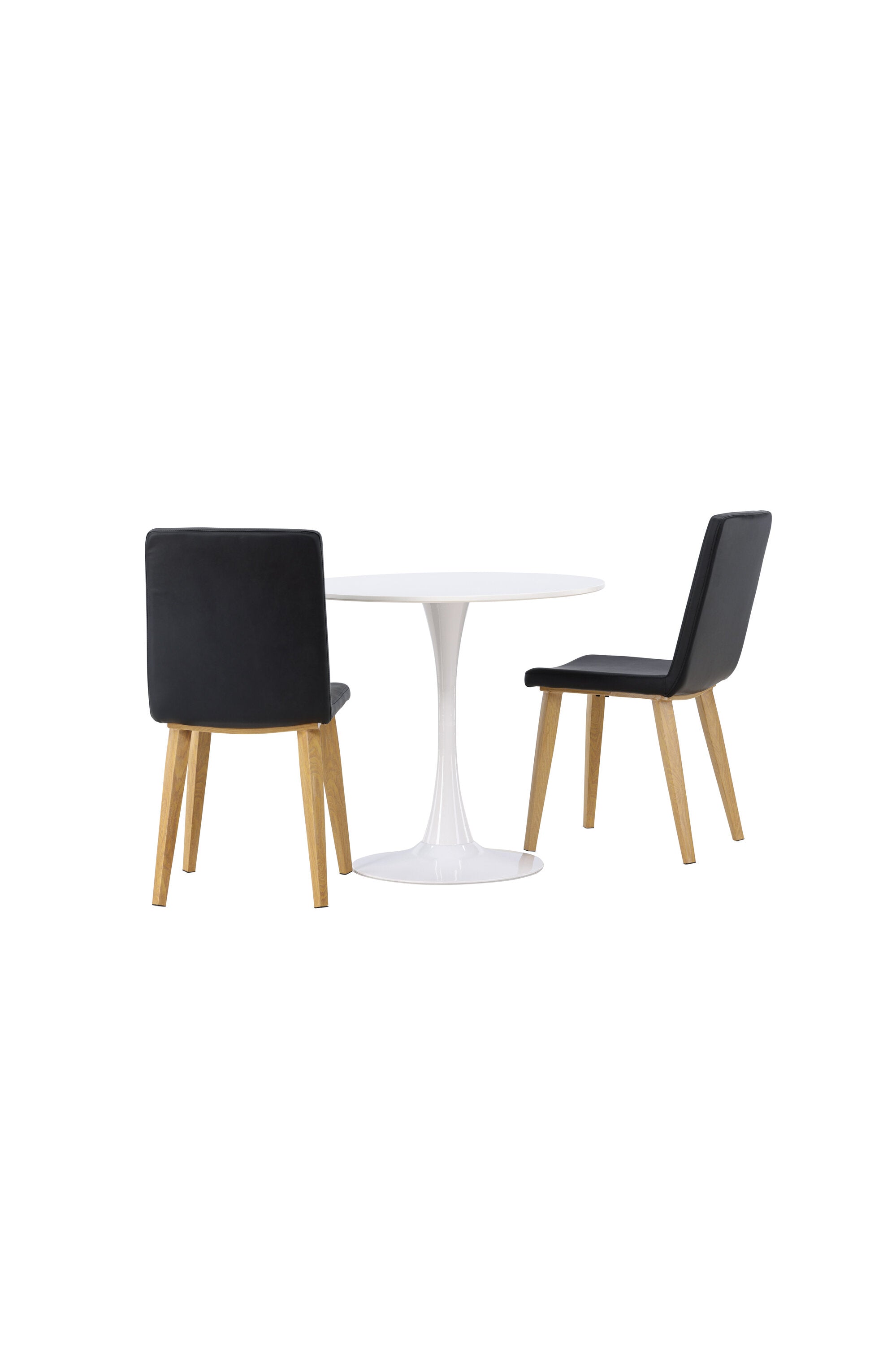 Hamden Esszimmerset + Today ⌀80cm/2St. in Schwarz, Natur präsentiert im Onlineshop von KAQTU Design AG. Esszimmerset ist von Venture Home
