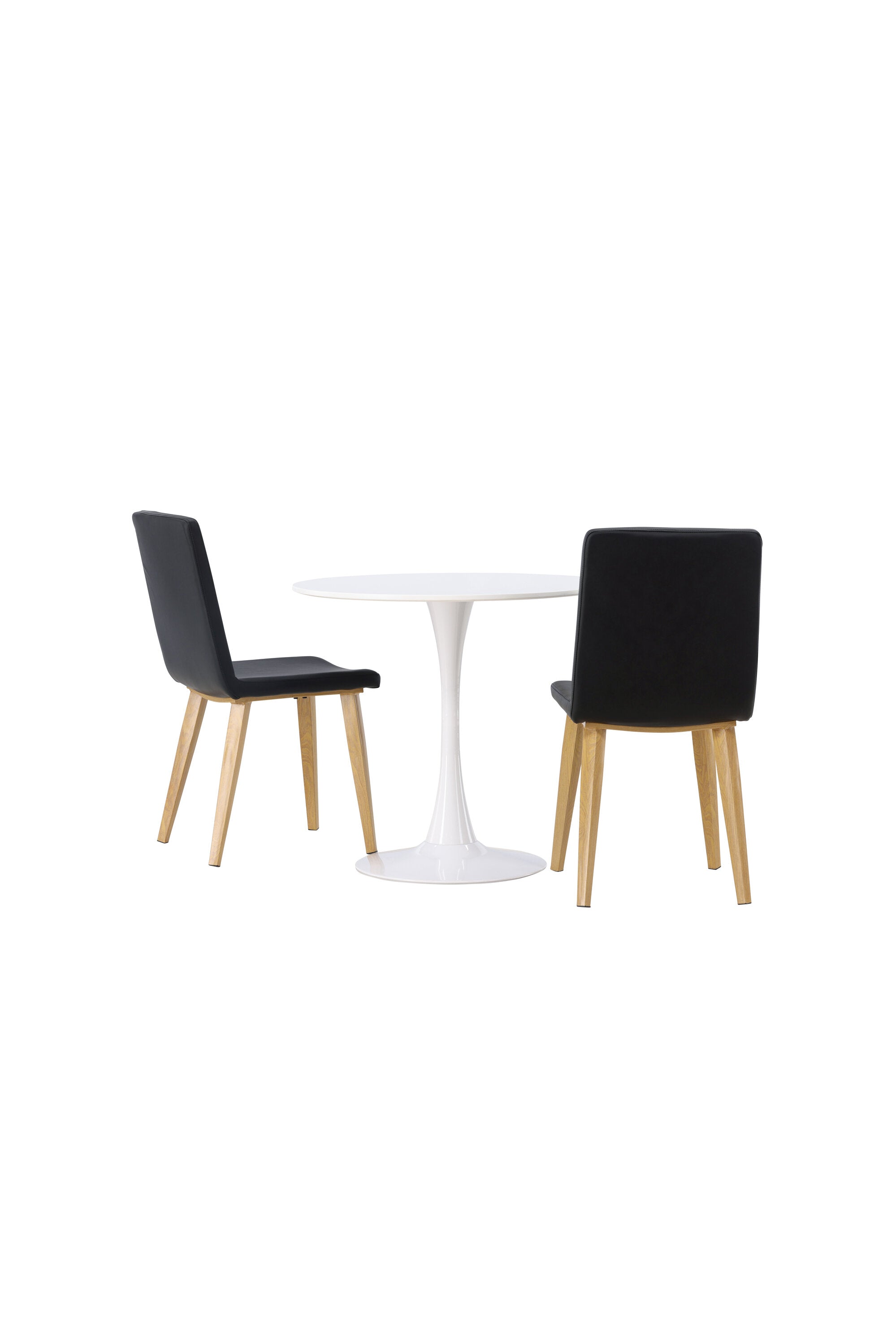 Hamden Esszimmerset + Today ⌀80cm/2St. in Schwarz, Natur präsentiert im Onlineshop von KAQTU Design AG. Esszimmerset ist von Venture Home