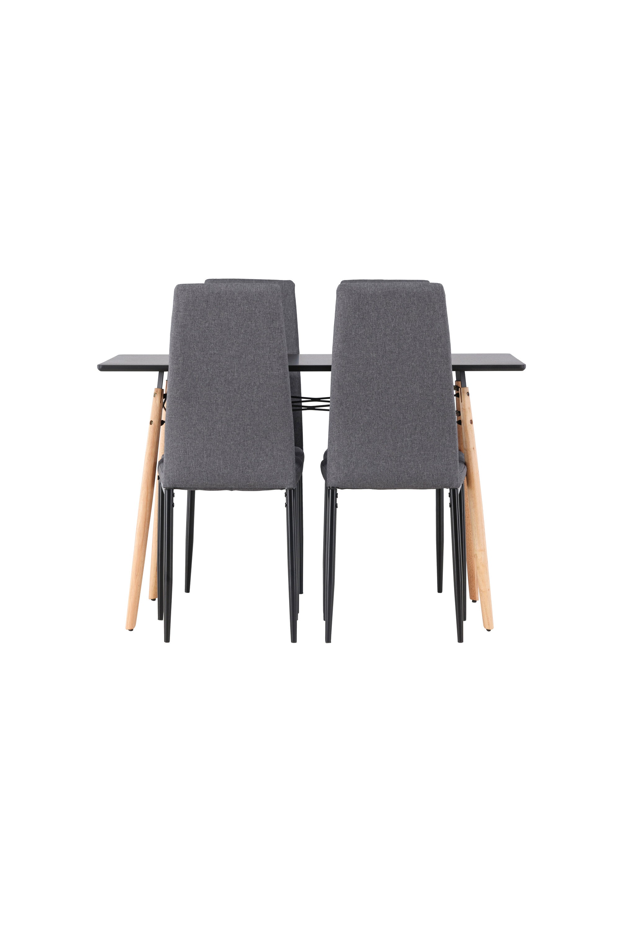Danburi Esszimmerset + Petra ⌀80cm/4St. in Dunkelgrau präsentiert im Onlineshop von KAQTU Design AG. Esszimmerset ist von Venture Home