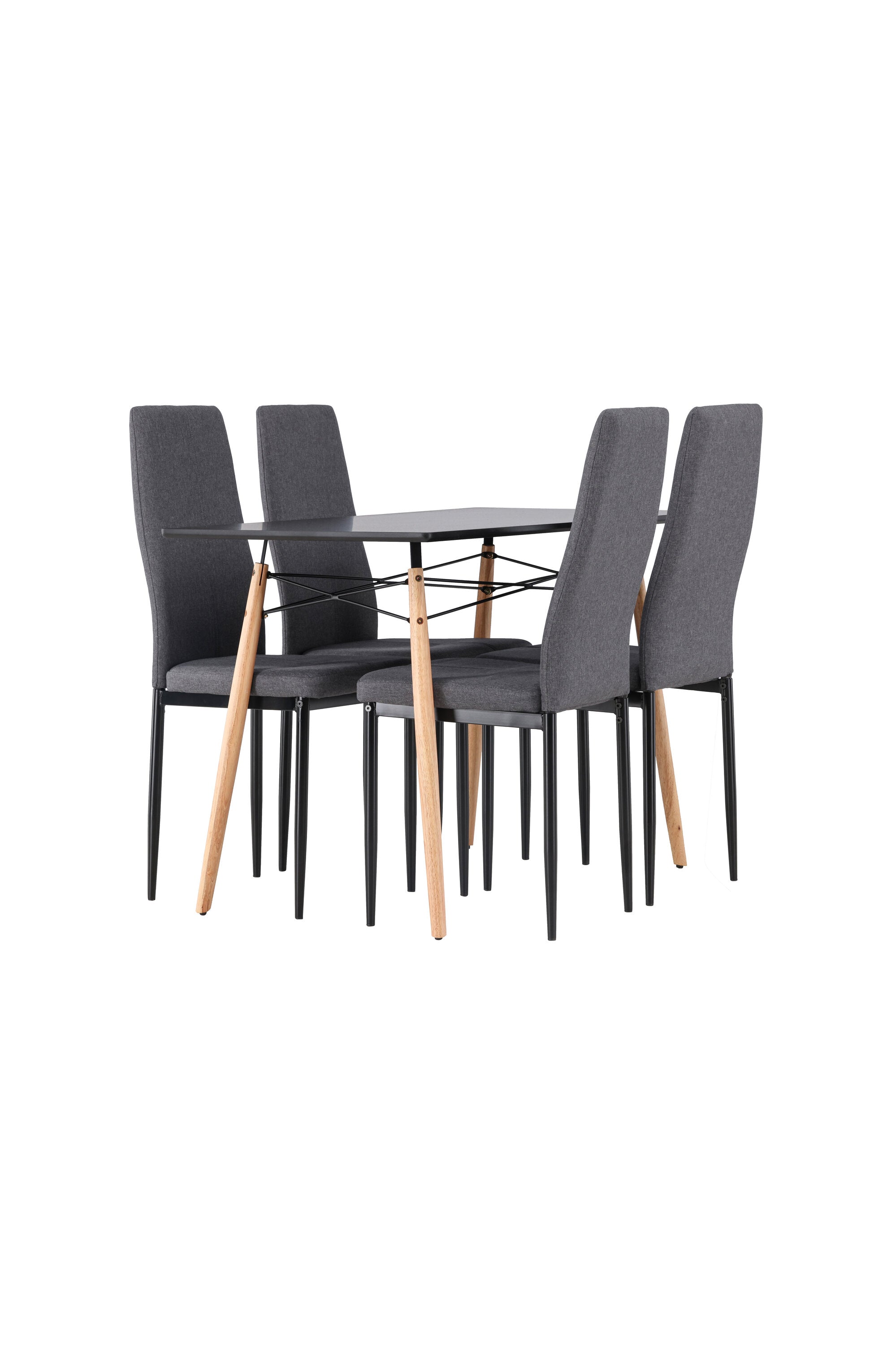 Danburi Esszimmerset + Petra ⌀80cm/4St. in Dunkelgrau präsentiert im Onlineshop von KAQTU Design AG. Esszimmerset ist von Venture Home