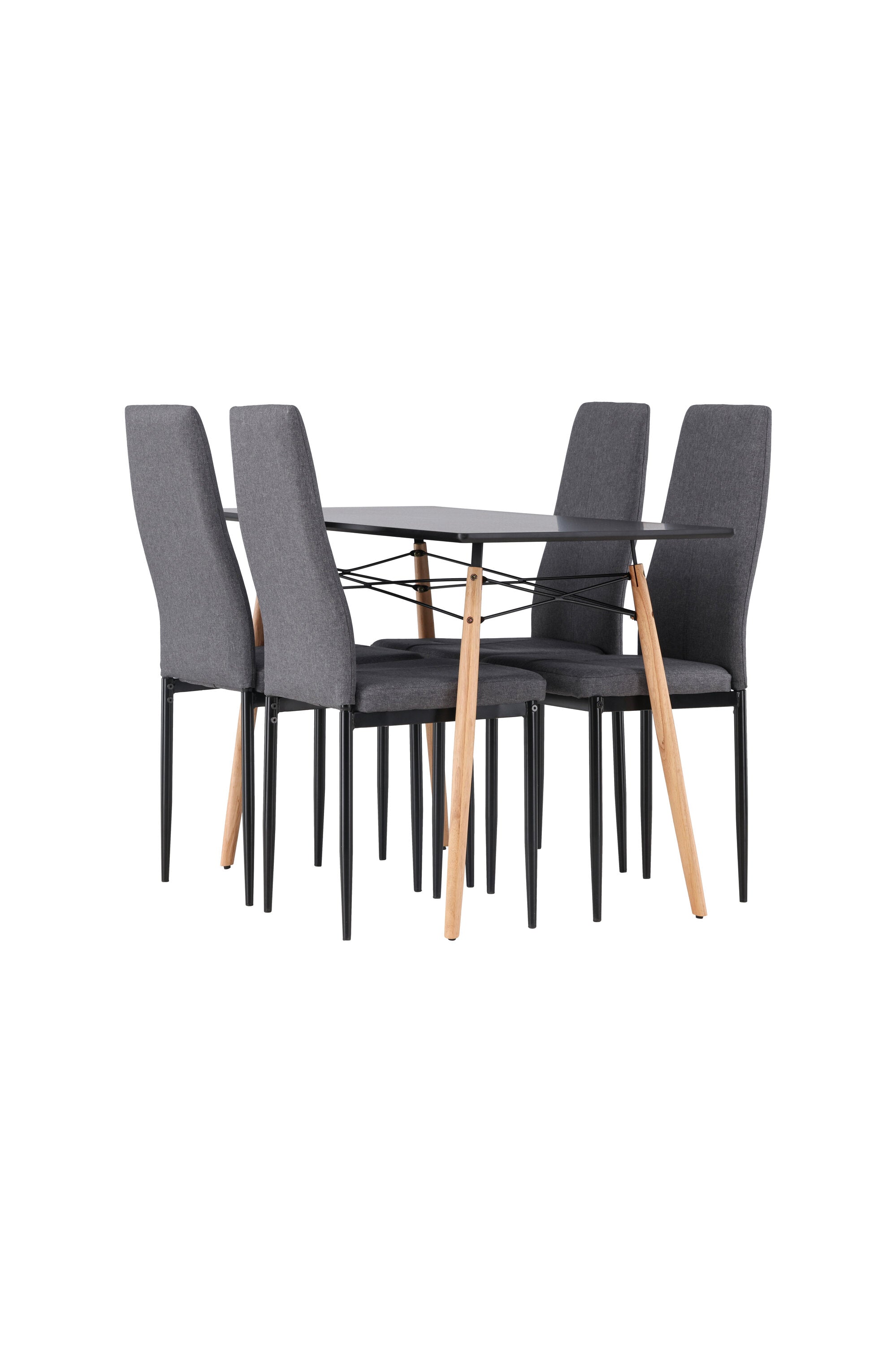 Danburi Esszimmerset + Petra ⌀80cm/4St. in Dunkelgrau präsentiert im Onlineshop von KAQTU Design AG. Esszimmerset ist von Venture Home