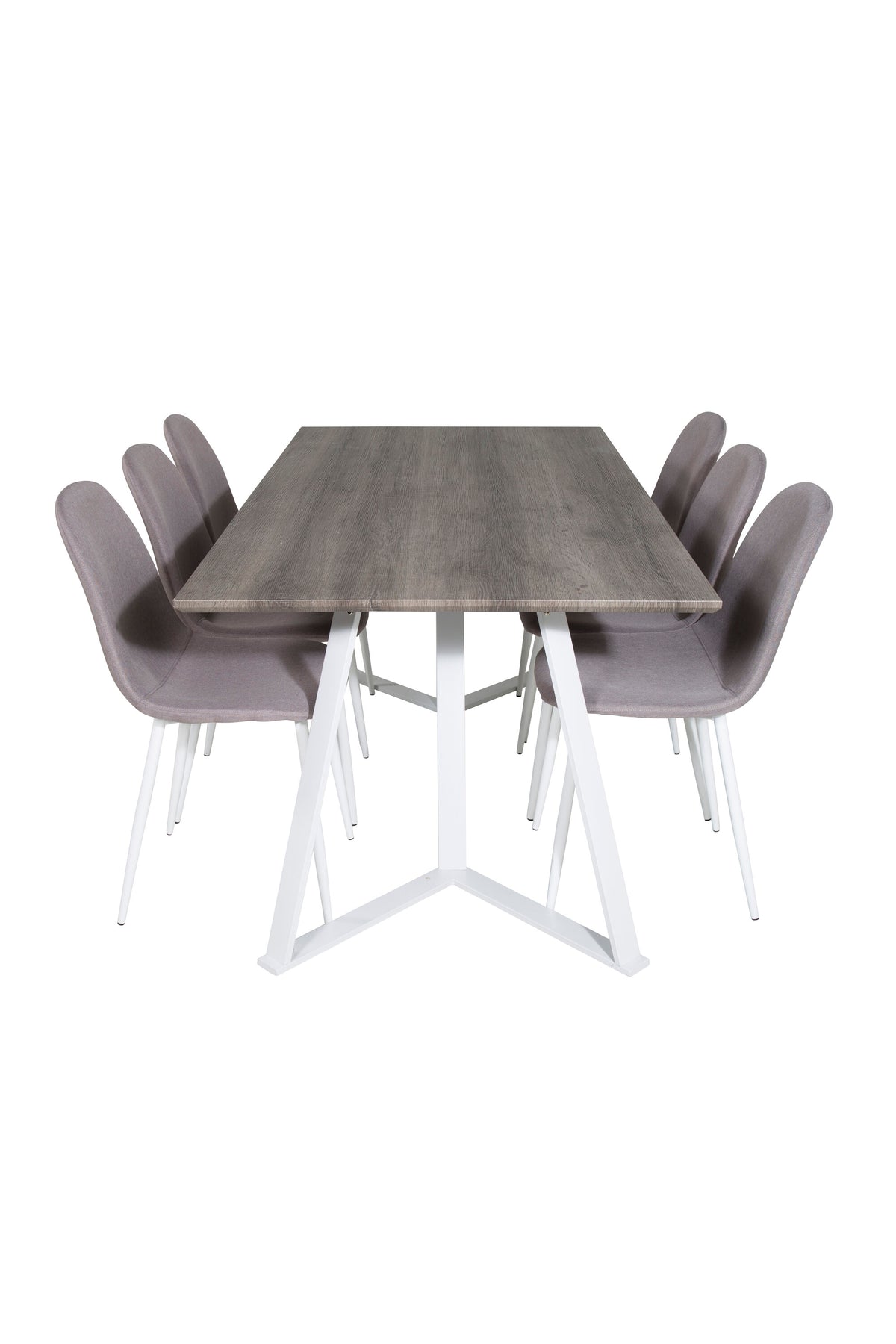 Esszimmer Set Marina mit Stuhl Polar in Grau/Grau/Weiss präsentiert im Onlineshop von KAQTU Design AG. Esszimmerset ist von Venture Home